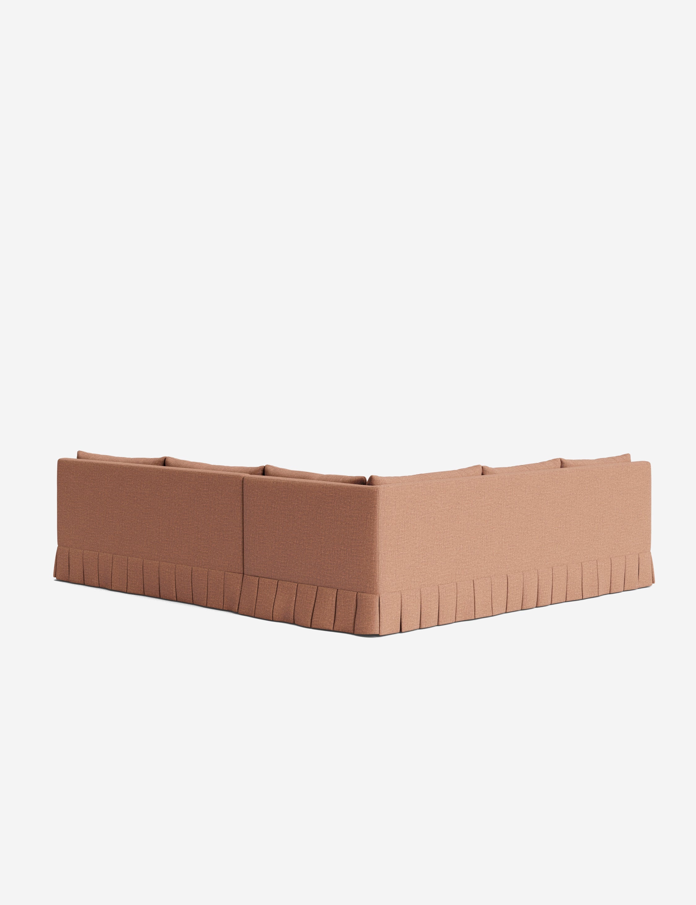 Lulu and Georgia Portola Luxe Depth Pleated Corner Sectional Sofa - view 74