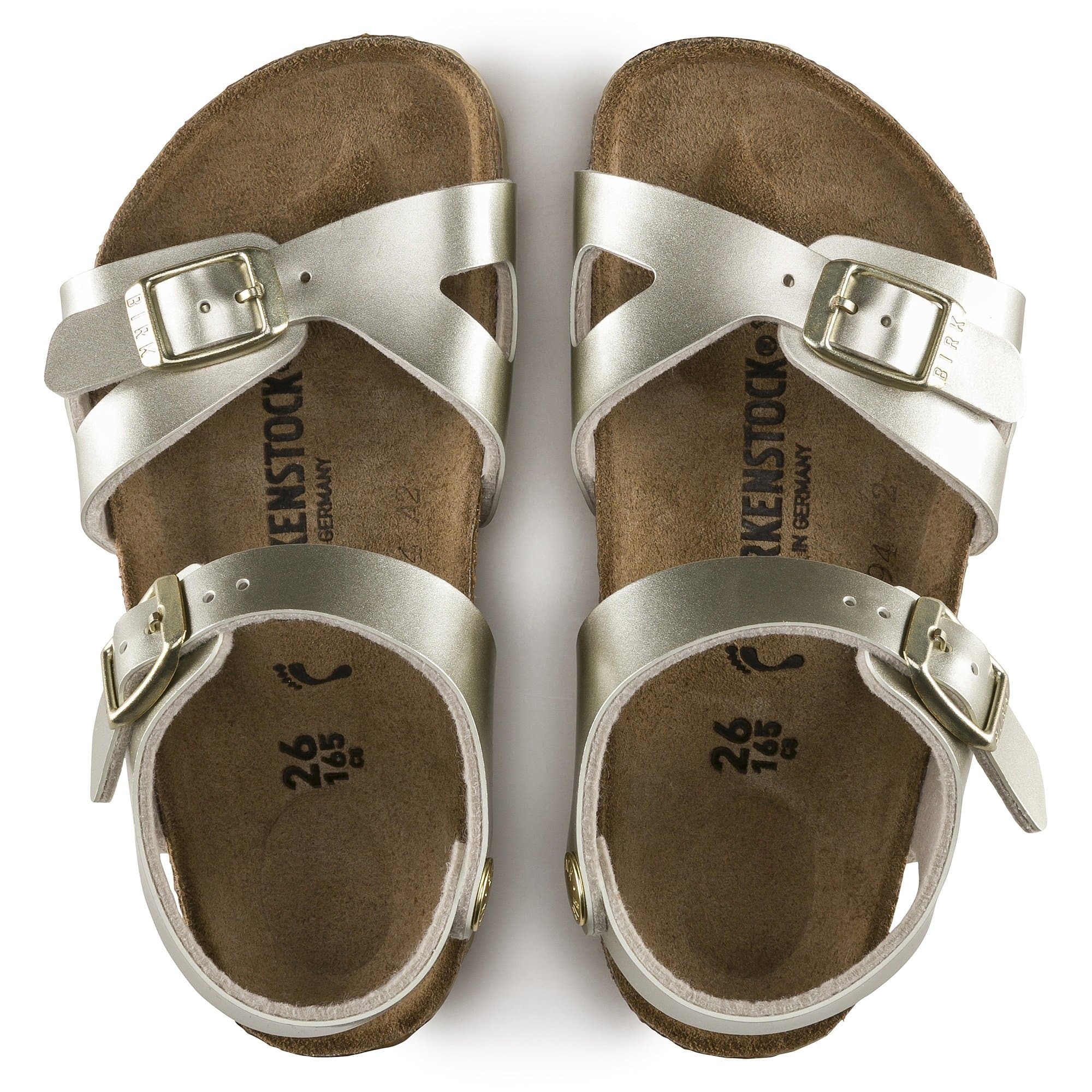 Birkenstock Rio Kids Birko-Flor – Gold Gold/Electric Metallic - view 2