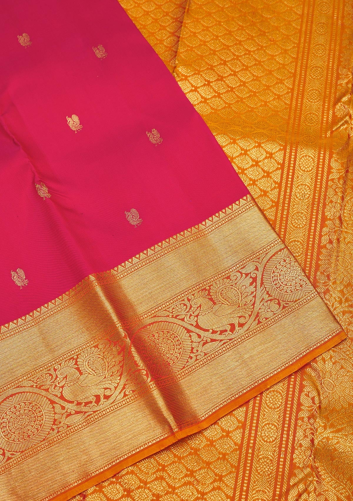 Koskii Rani Pink Zariwork Pure Silk Saree – Women's - view 4