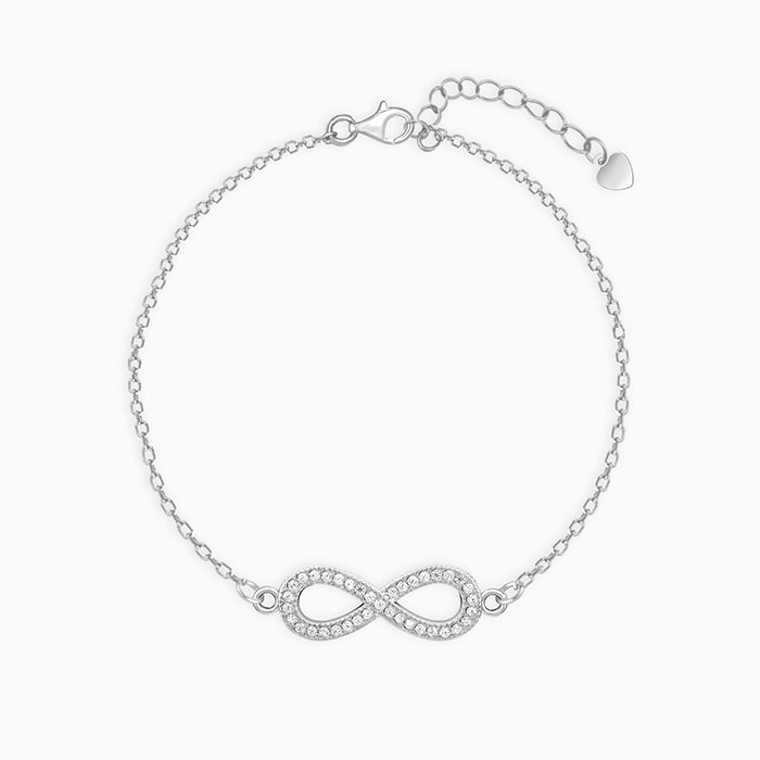 GIVA Jewellery Silver Infinity Bracelet