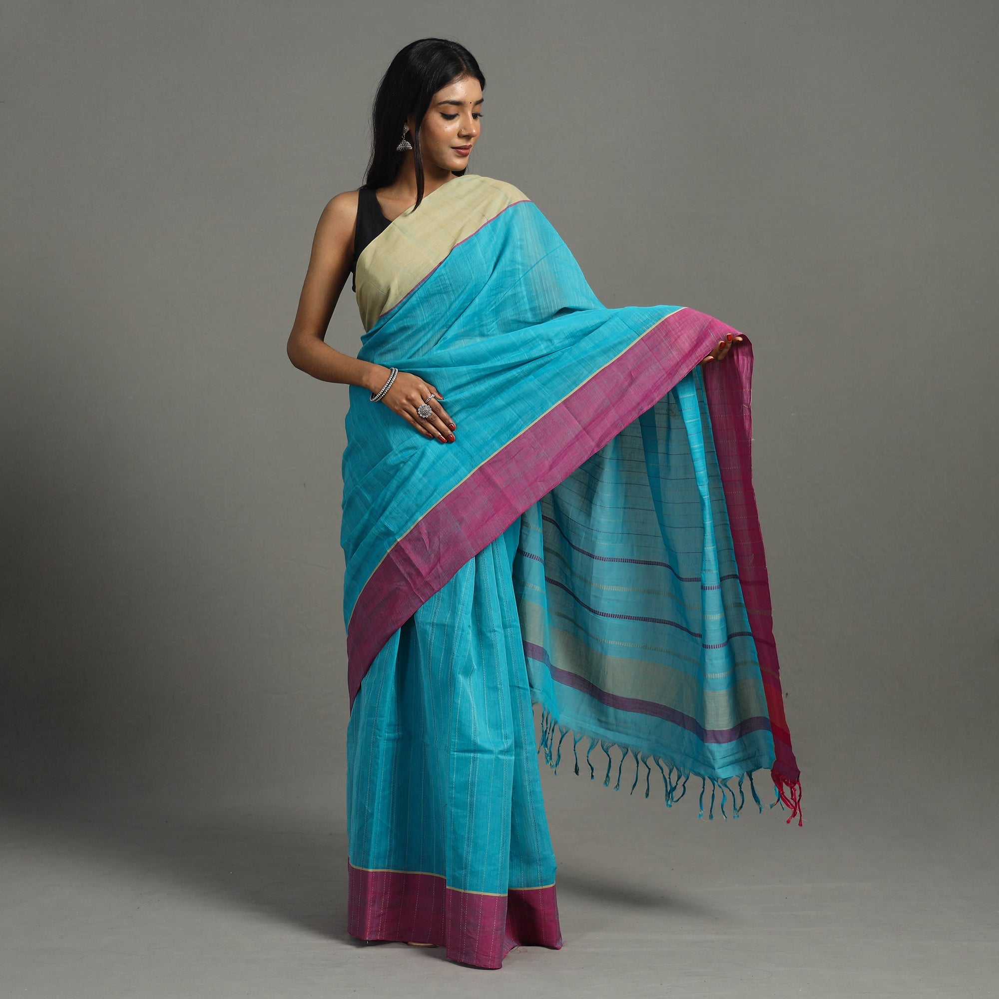 CHITRIKA Langavoni Ballakammi Cotton Handloom Saree 40 - view 2