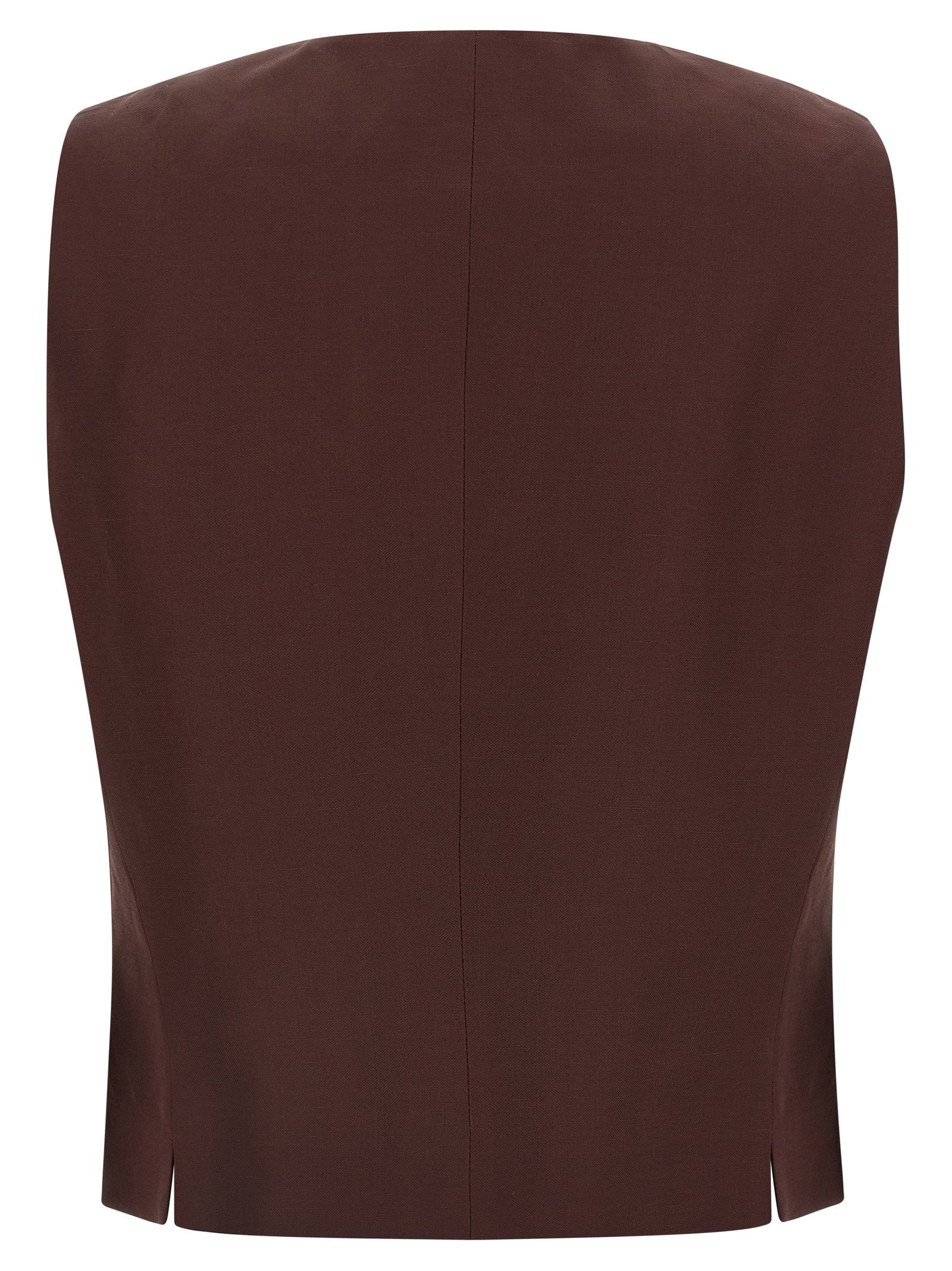 Alberto Biani Viscose And Linen Vest – 66% viscose, 34% linen - view 2