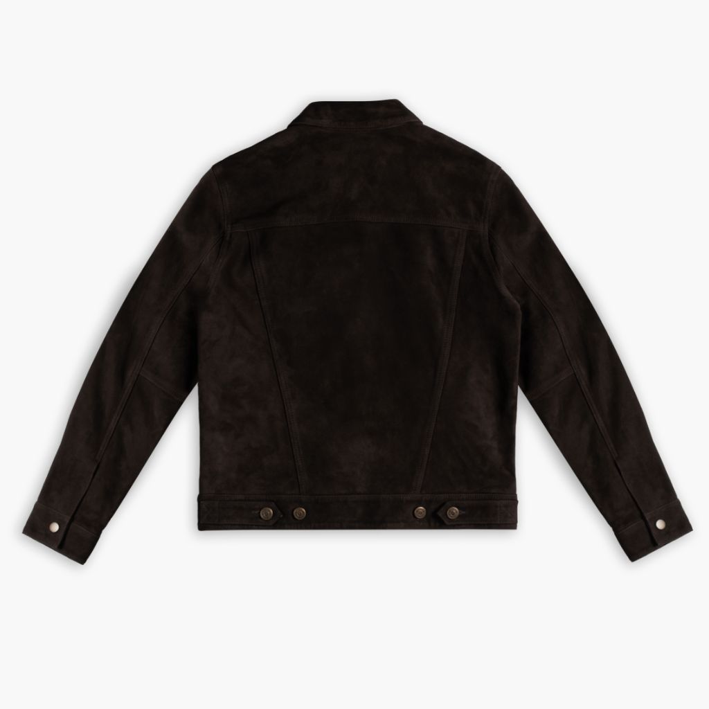 Thursday - Women's Jackets Suede Trucker Jacket | Chocolate - view 6
