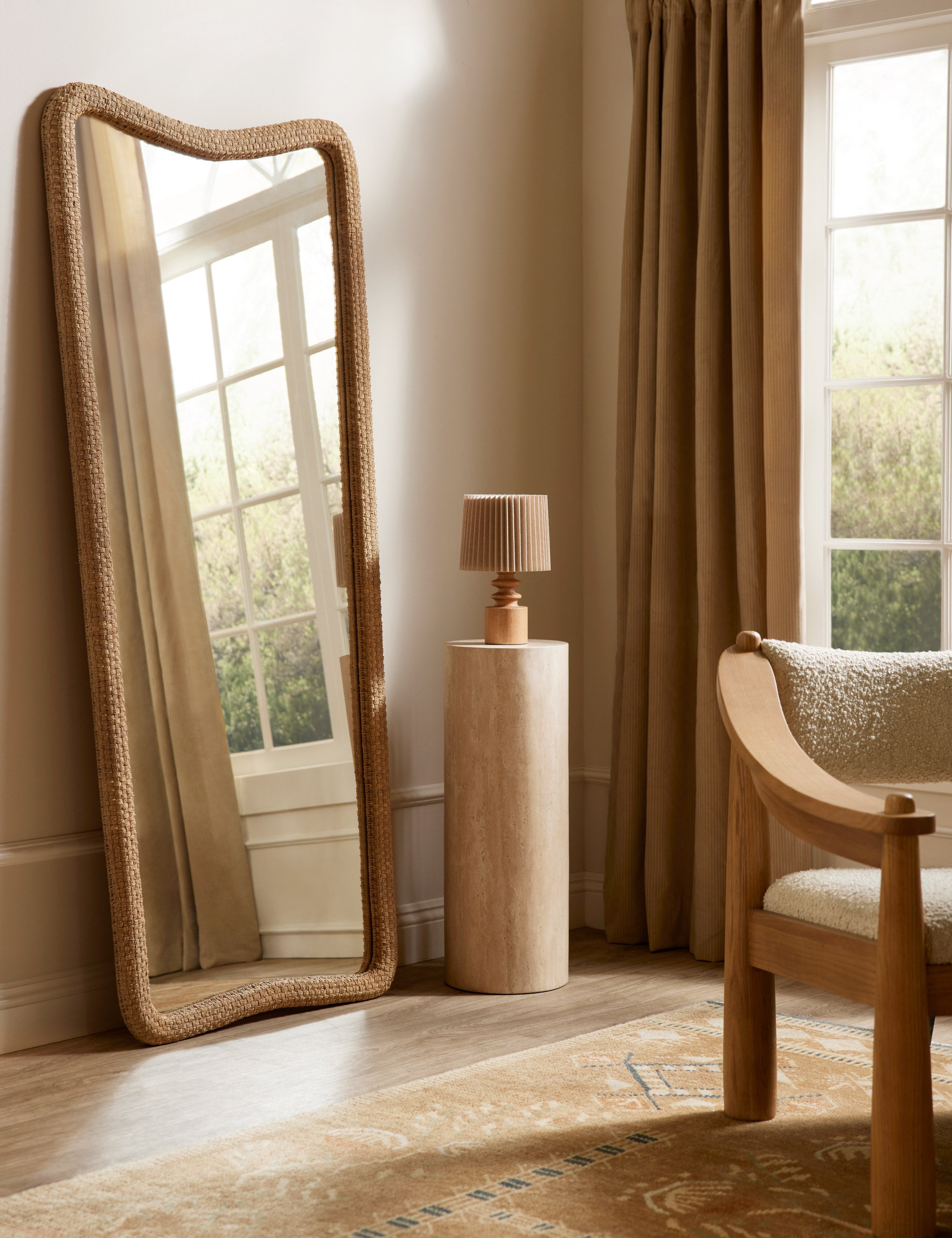 Lulu and Georgia Anora Floor Mirror – Natural - view 2