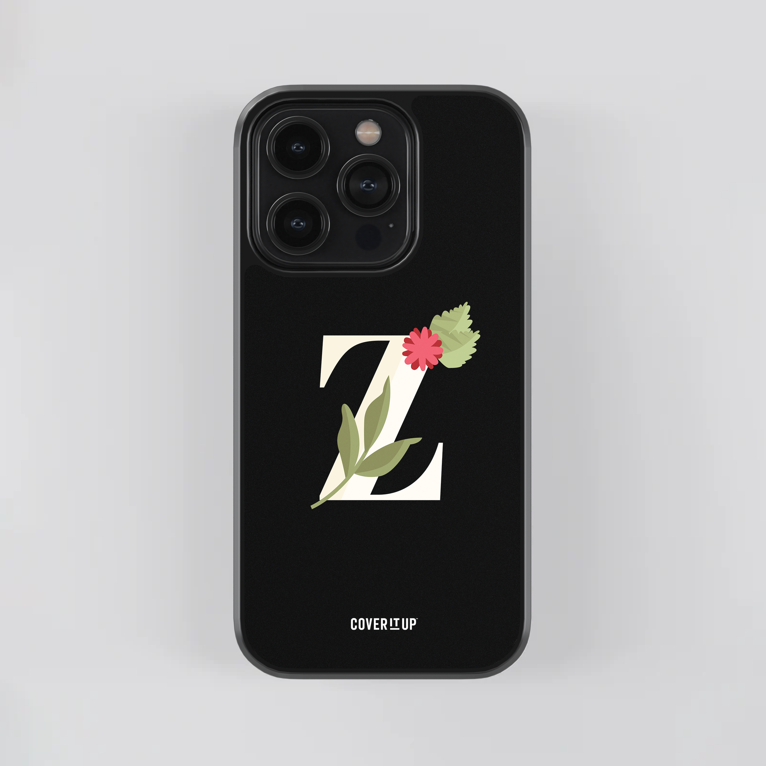 Design Phone Cases Limited Edition Floral Initial Glass Case - view 52