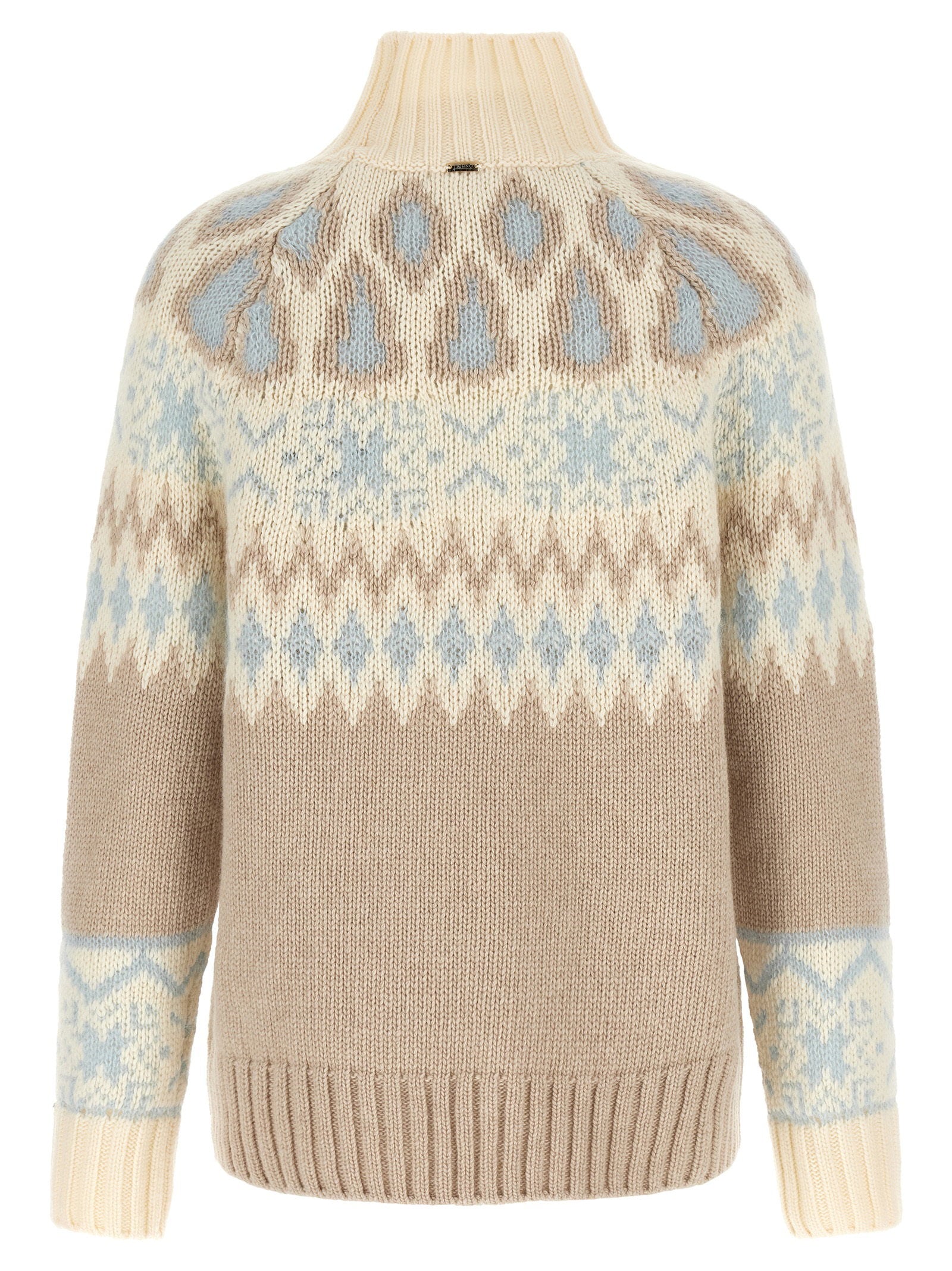 Herno Wool And Cashmere Sweater With Intarsia - view 2