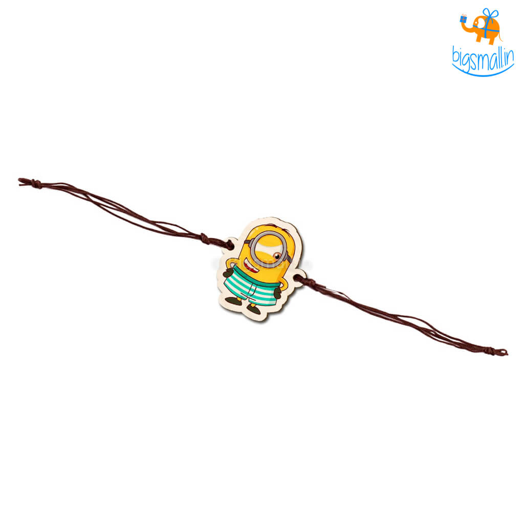 Bigsmall_cc Minion Wooden Rakhi - view 7