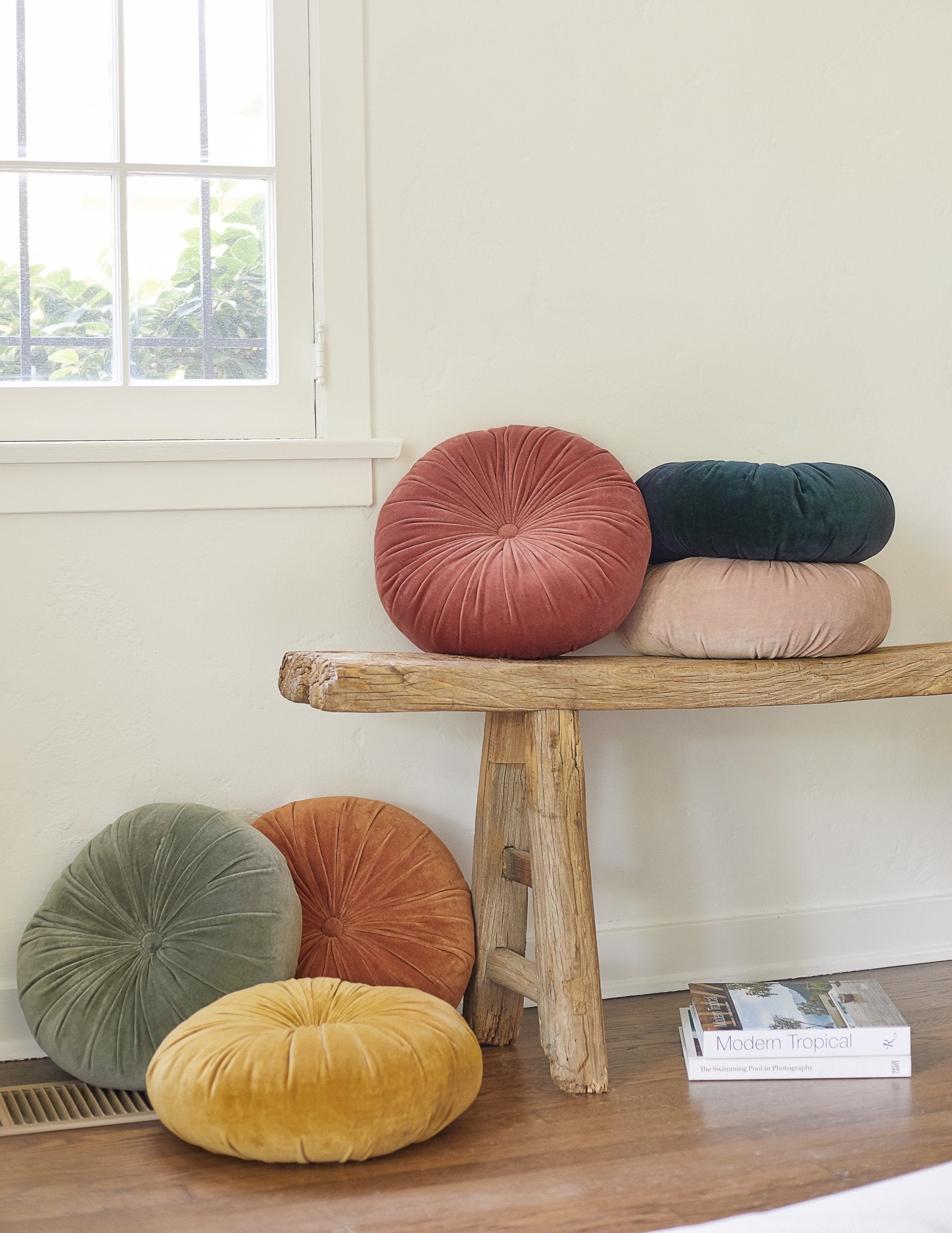 Lulu and Georgia Monroe Velvet Round Pillow - view 38
