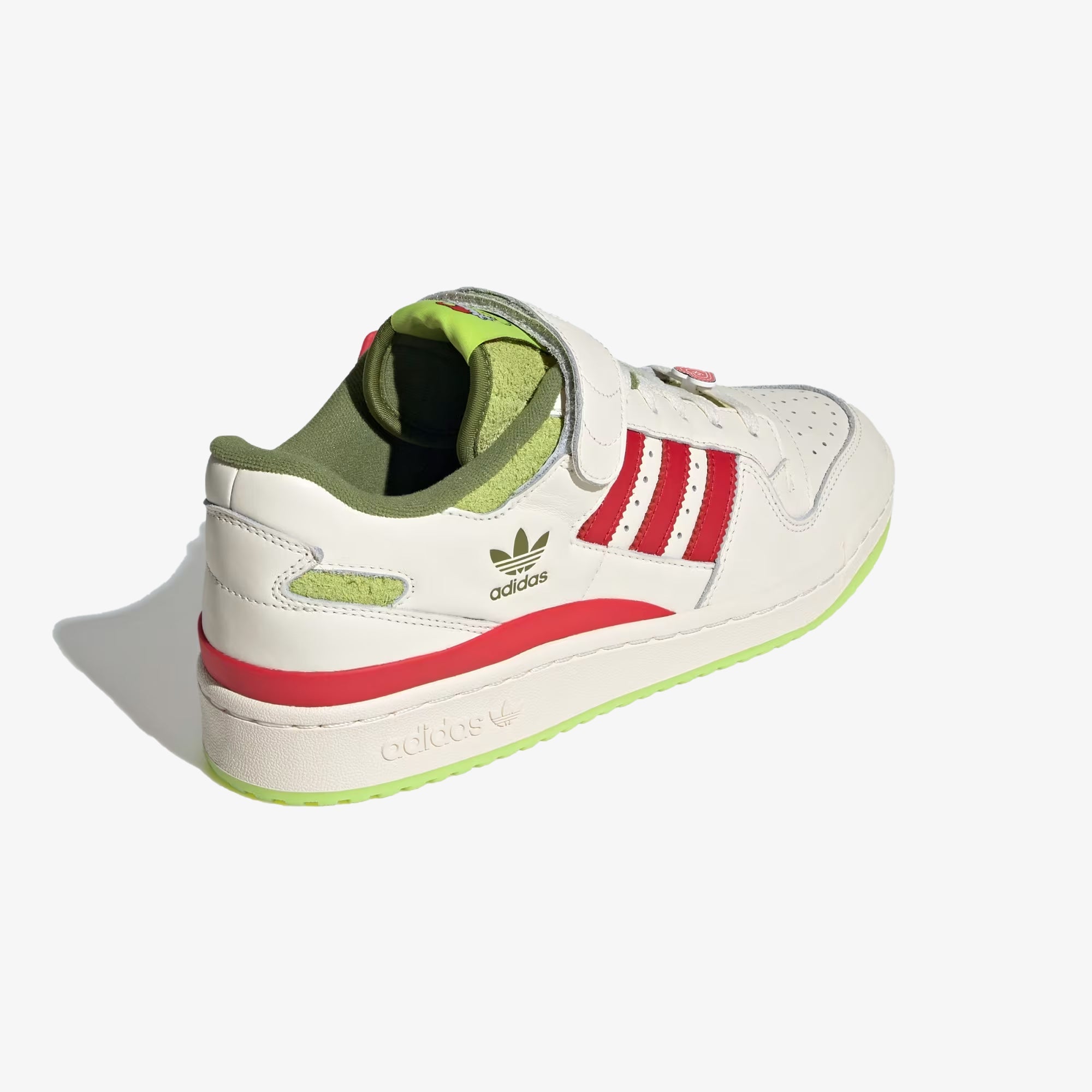 Adidas Originals | FORUM LOW X THE GRINCH { CREAM WHITE/COLLEGIATE RED/SOLAR SLIME - view 2
