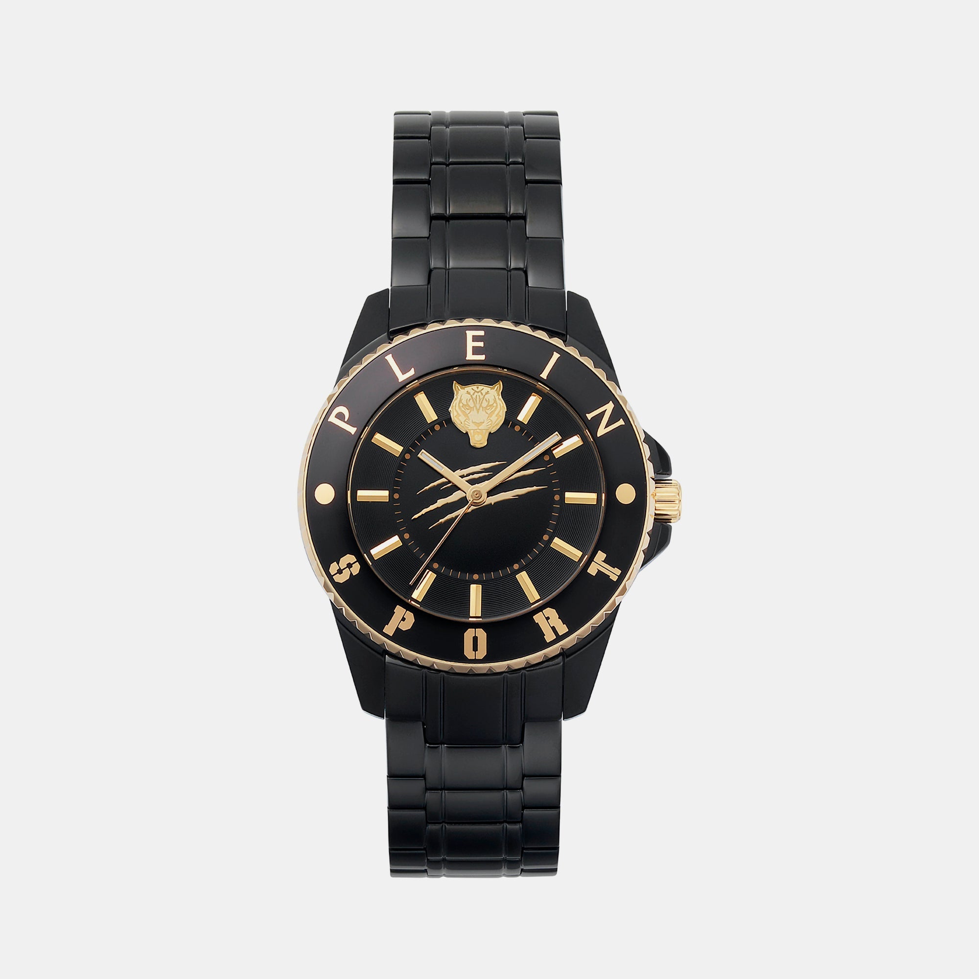 Plein Sports Glam Women Quartz Black Dial Analog Stainless Steel Watch PSKBA1023