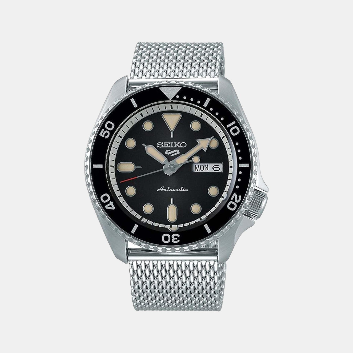 Seiko 5 Sports Men Automatic Green Dial Analog Stainless Steel Watch SRPD73K1