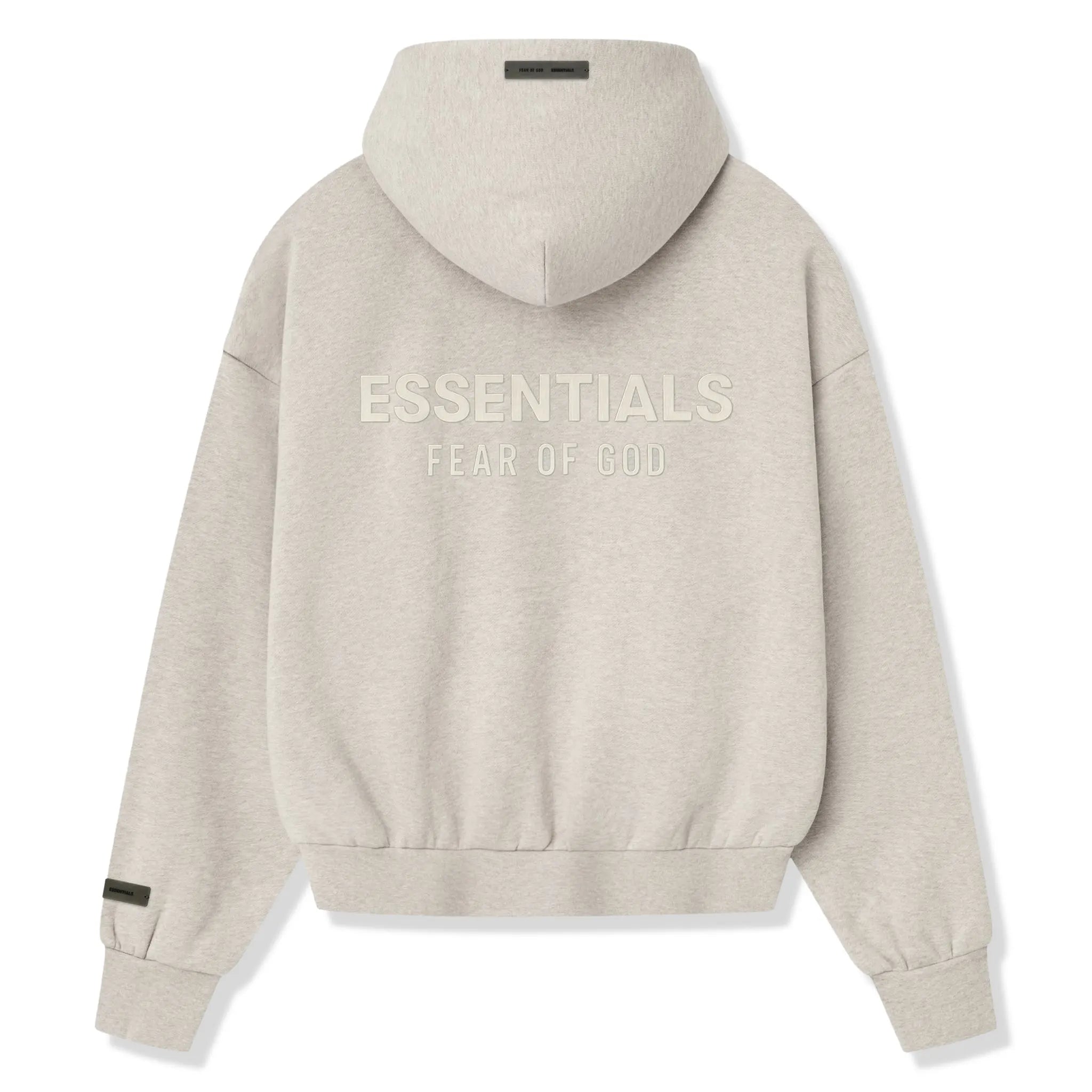 Fear Of God Essentials Classic Heather Stone Zip-Up Hoodie (SS25) - view 2