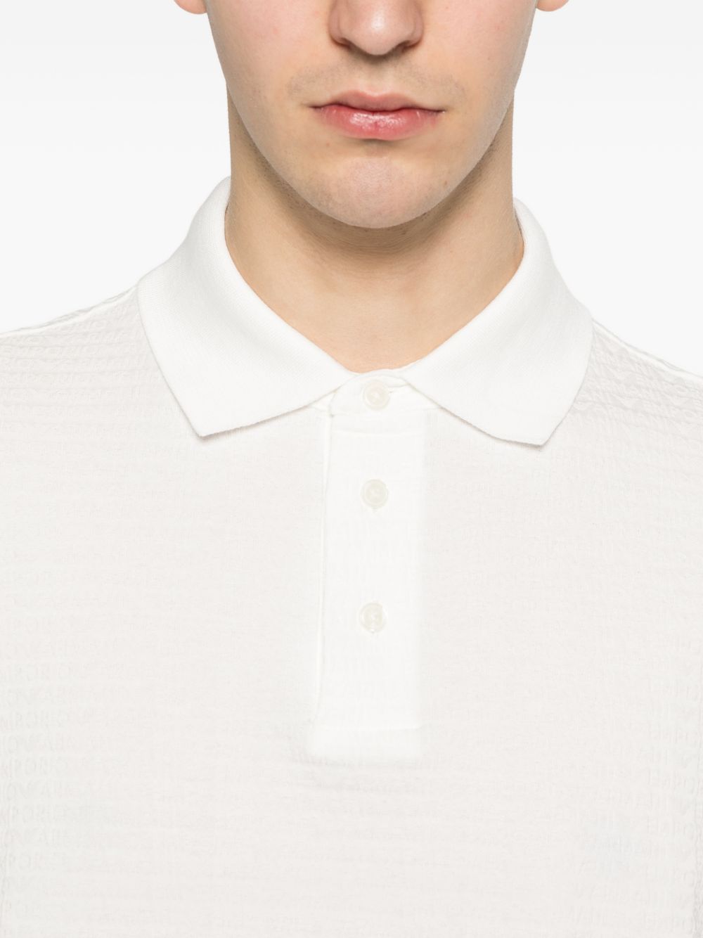 Emporio Armani Logo cotton polo shirt – 100% Cotton - view 4