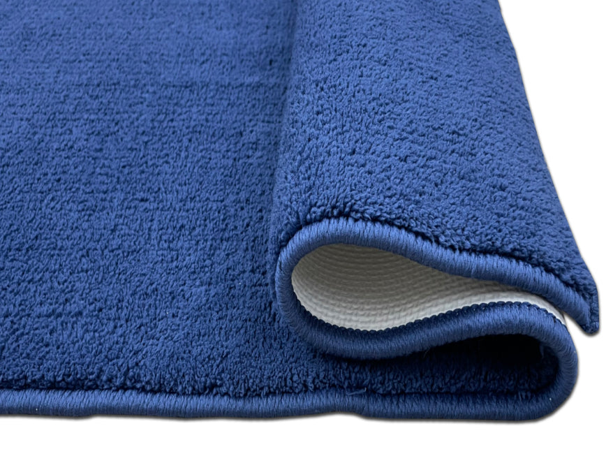 Spaces India Anti Skid Navy Blue Drylon Large Bath Mat - Raang By Welspun - view 4