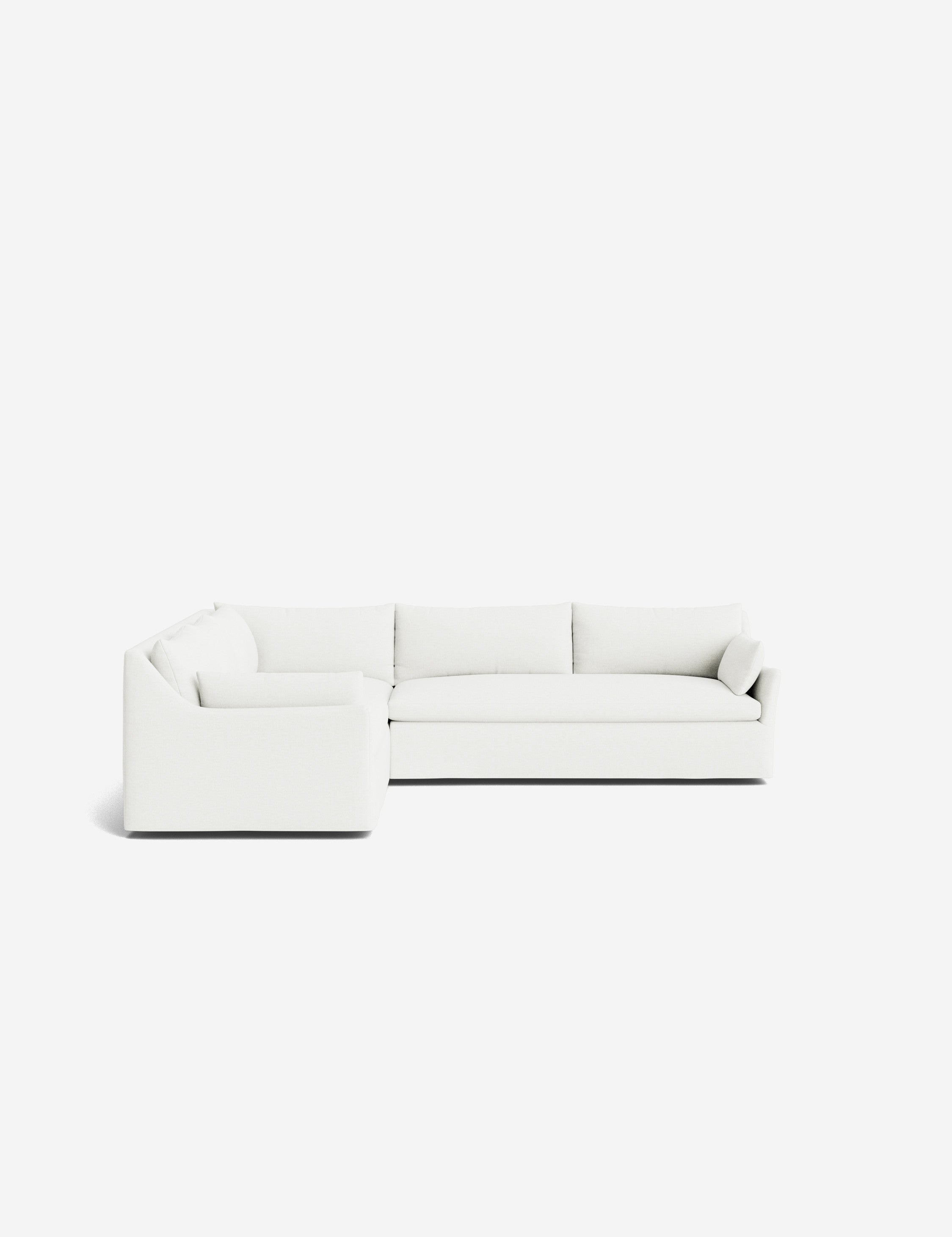 Lulu and Georgia Portola Luxe Depth Slipcover Corner Sectional Sofa - view 116
