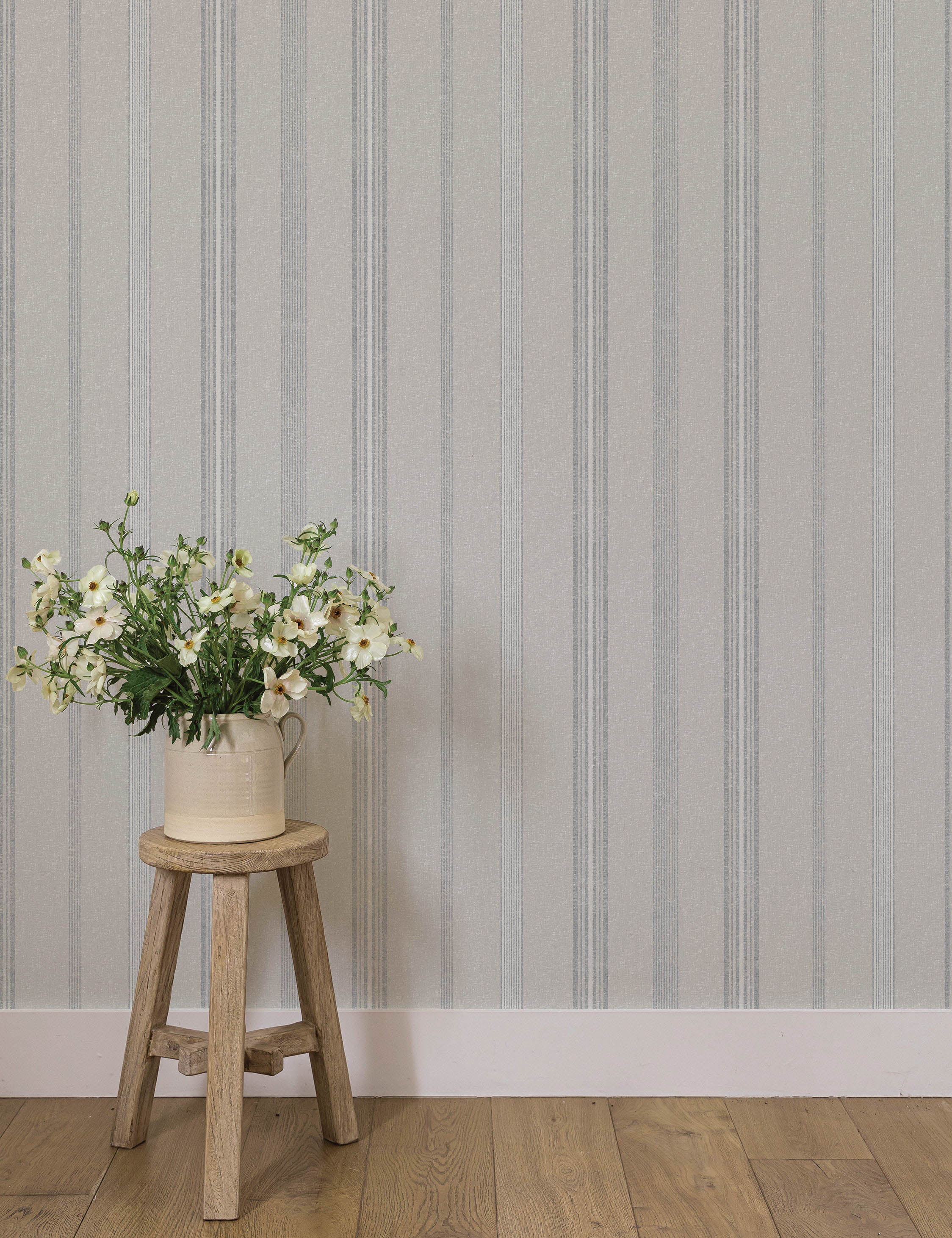 Lulu and Georgia Anatolia Stripe Textured Peel + Stick Wallpaper by Pure Salt - view 4