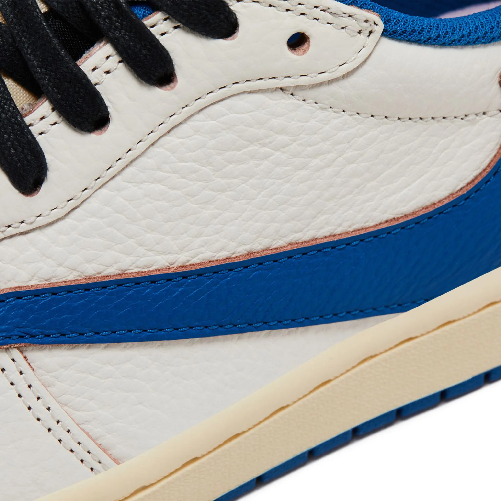 Fragment Design x Travis Scott x Air Jordan 1 Retro Low OG SP Sail Military Blue - view 6