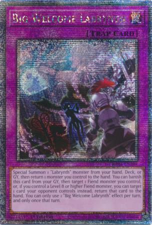 Yu-Gi-Oh! Big Welcome Labrynth - RA04-EN104 - Quarter Century Secret Rare - 1st Edition