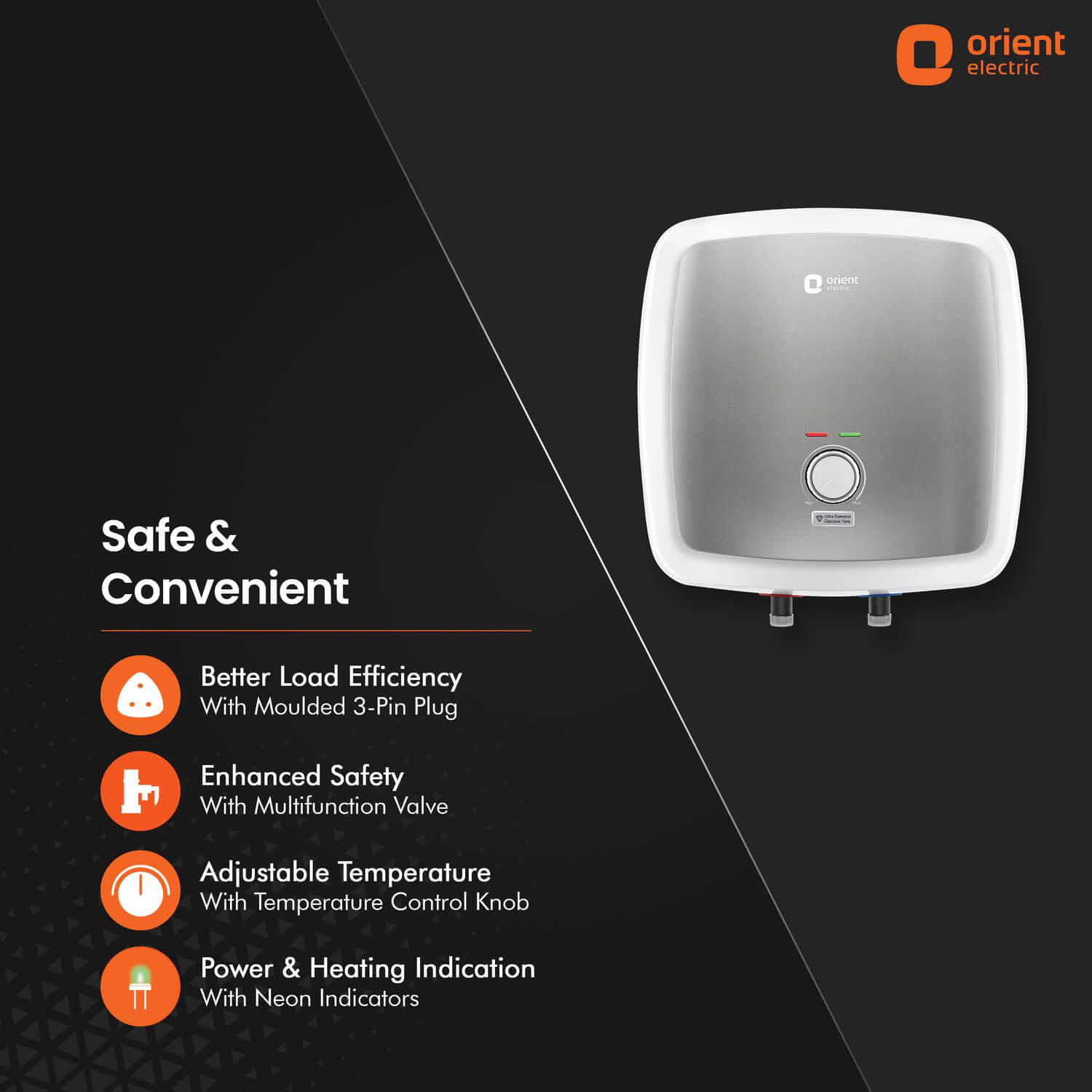 Orient Electric Enamour Prime 5 Star Rated Glassline Tank Storage Water Heater (Geyser) - view 5