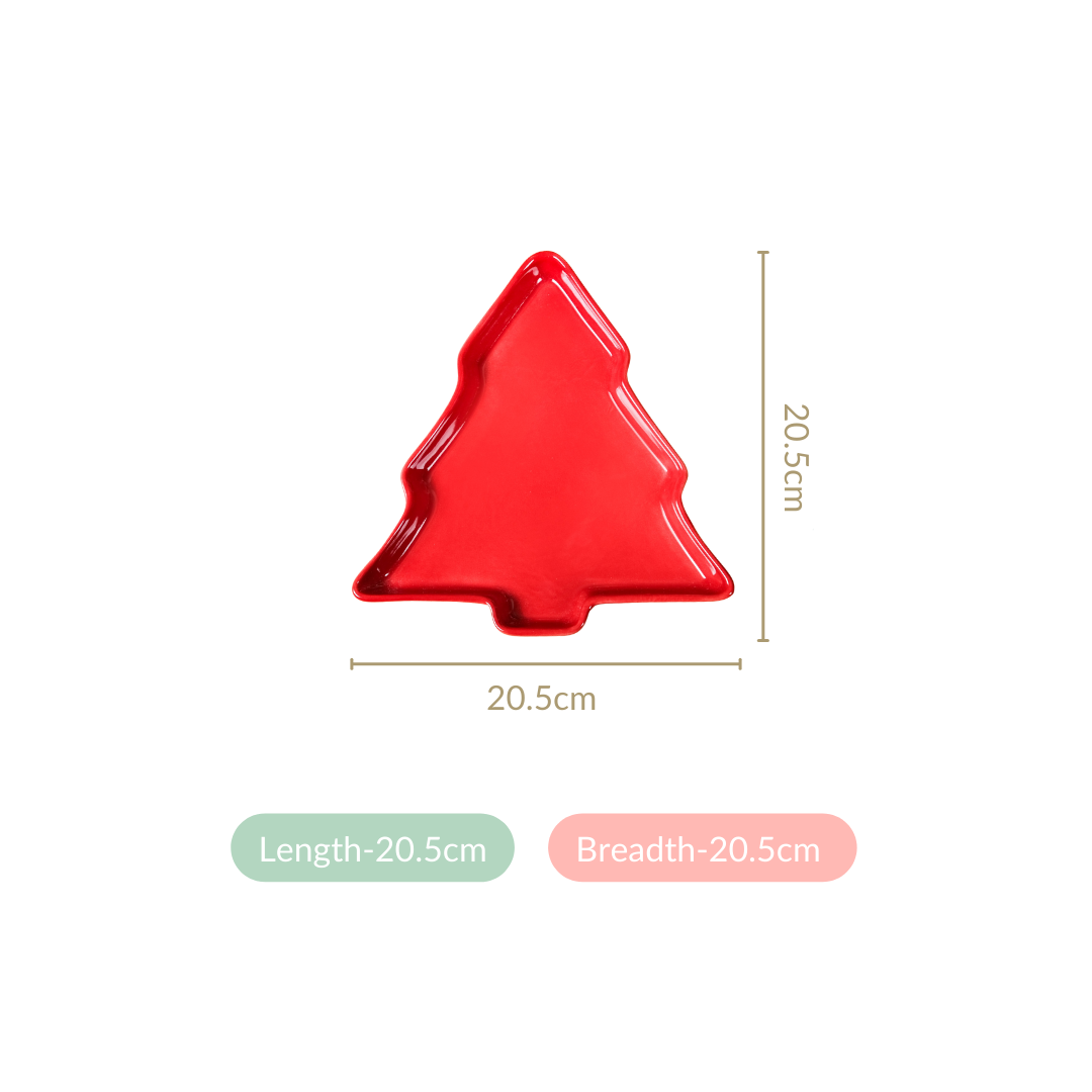 Nestasia Christmas Tree Snack Plates Set Of 3 - view 4