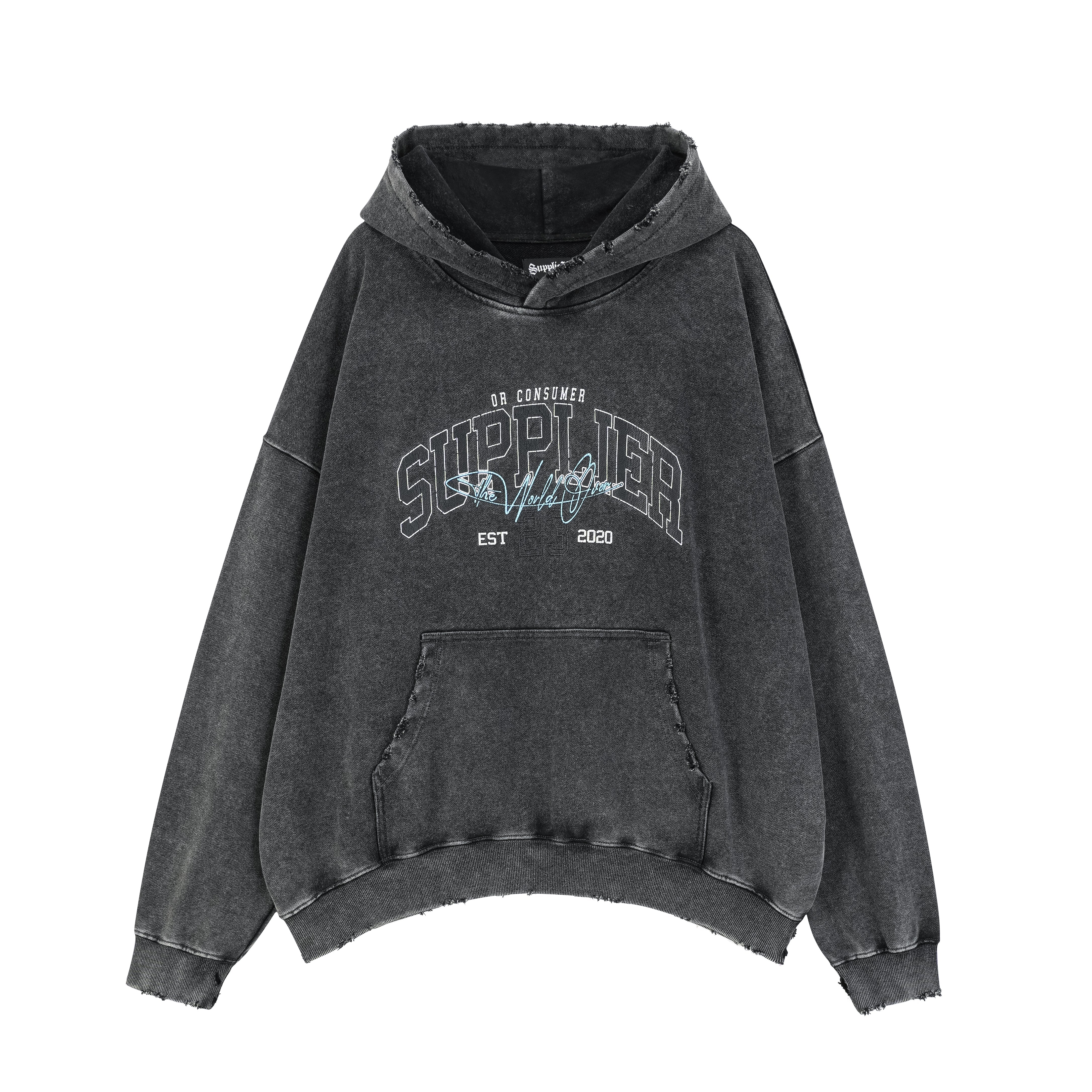 Supplier Vintage Wash College Logo Hoodie