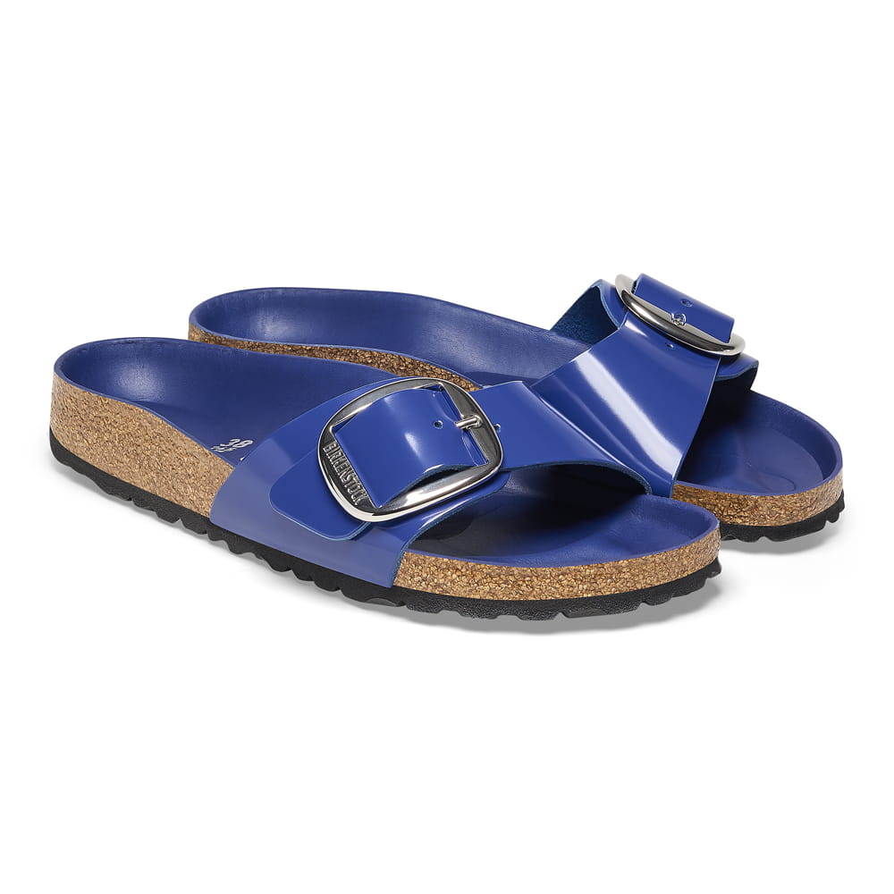 Birkenstock Madrid Big Buckle Natural Leather Patent - view 2