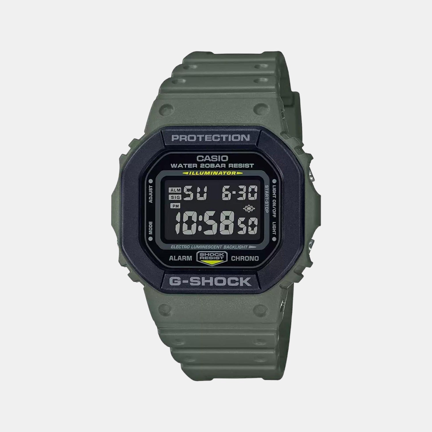 Casio G-Shock Men Quartz Black Dial Digital Resin Watch G1015