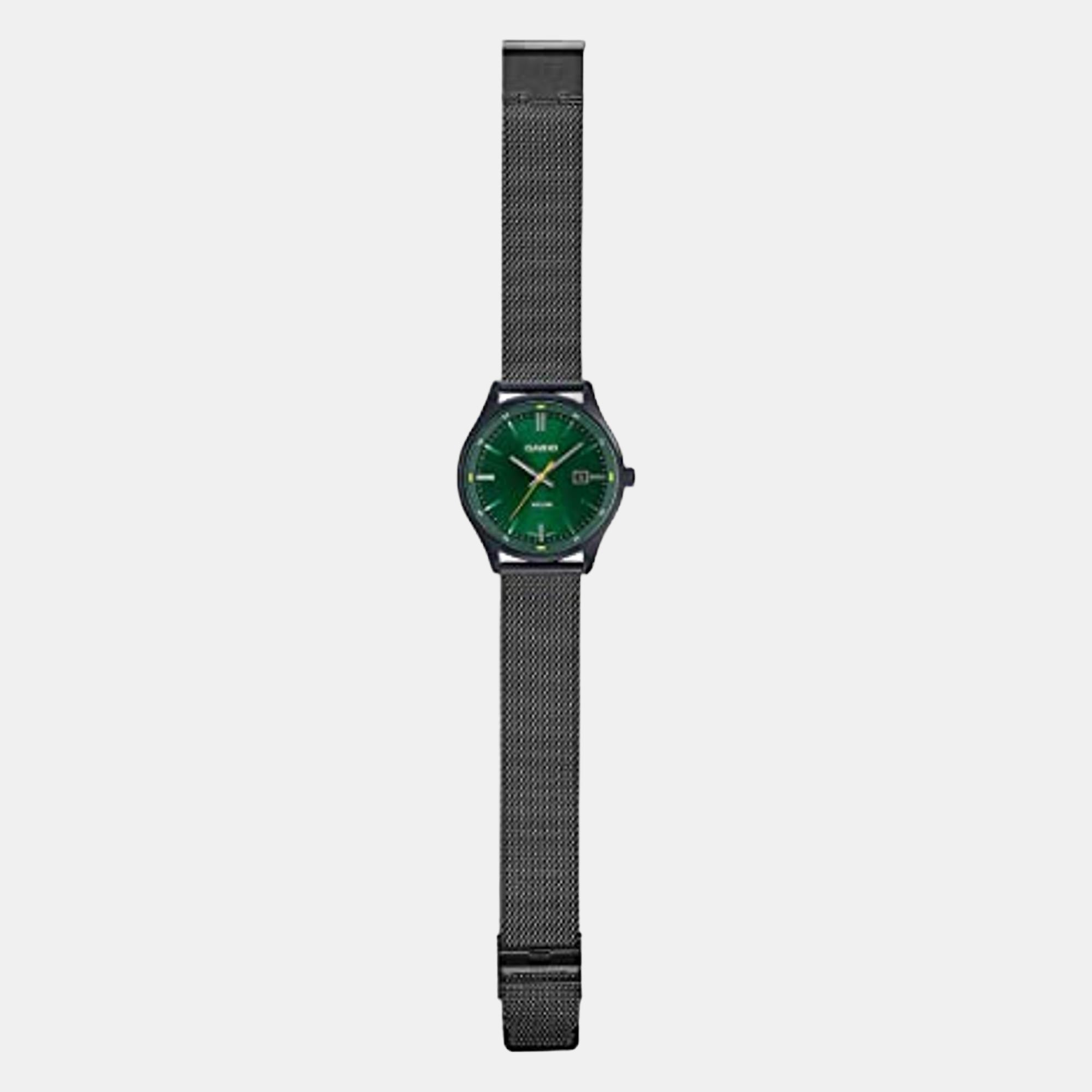 Casio Enticer Men Quartz Green Dial Analog Stainless Steel Watch A2105 - view 6