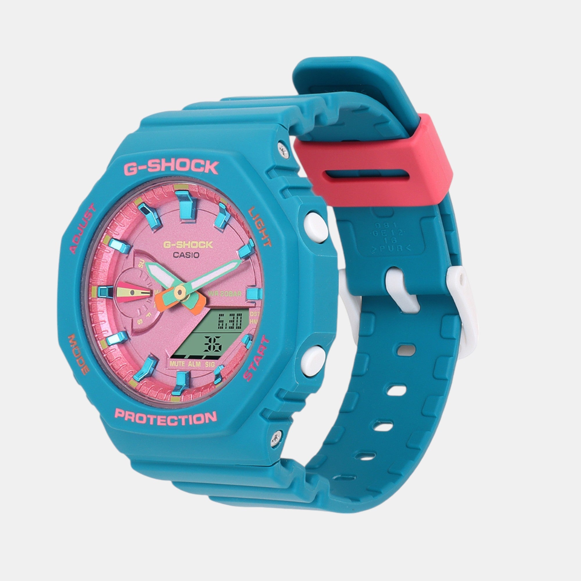 Casio G-Shock Women Quartz Pink Dial Analog-Digital Resin Watch G1418 - view 2