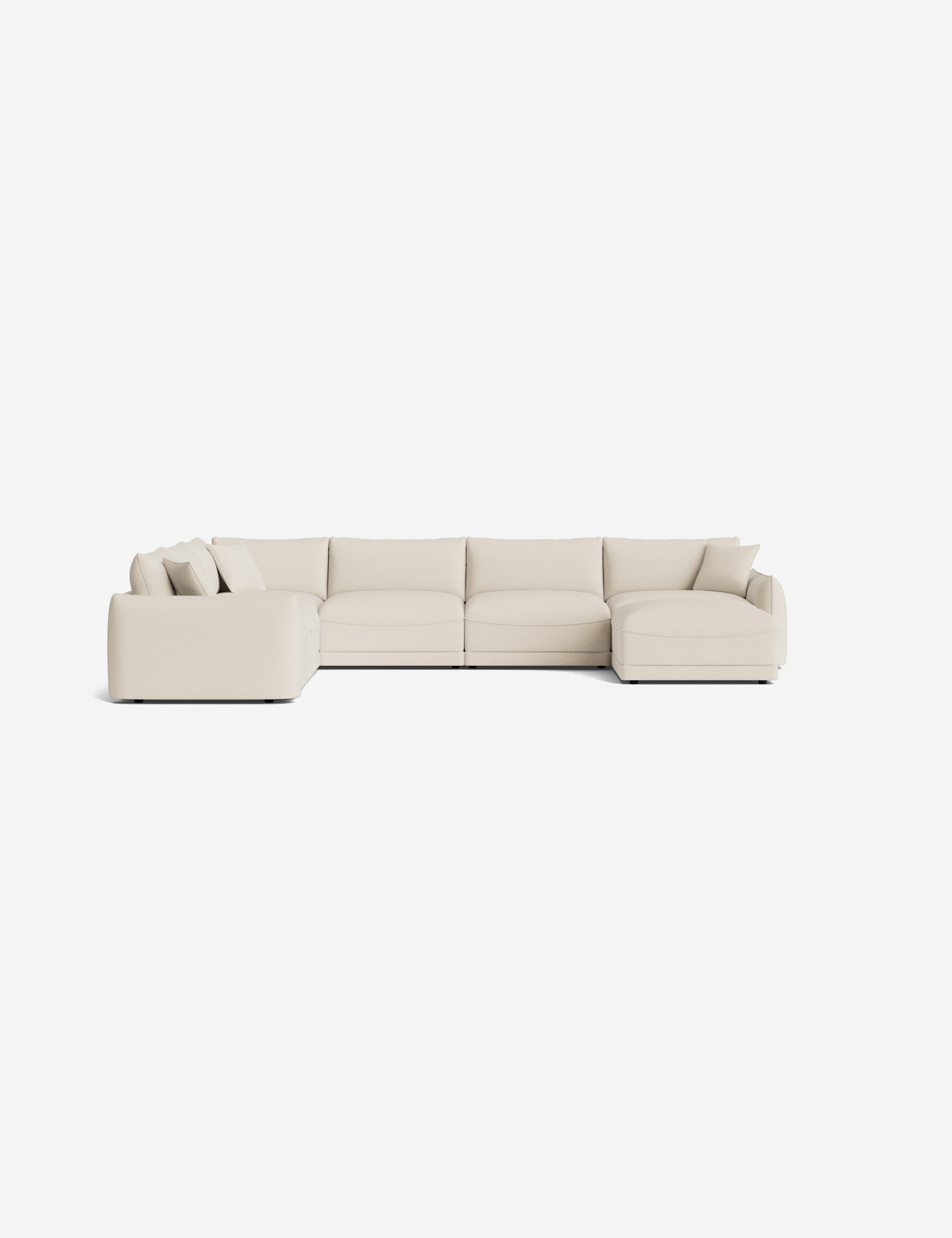 Lulu and Georgia Balmer Modular Corner Sectional Sofa With Ottoman - view 97