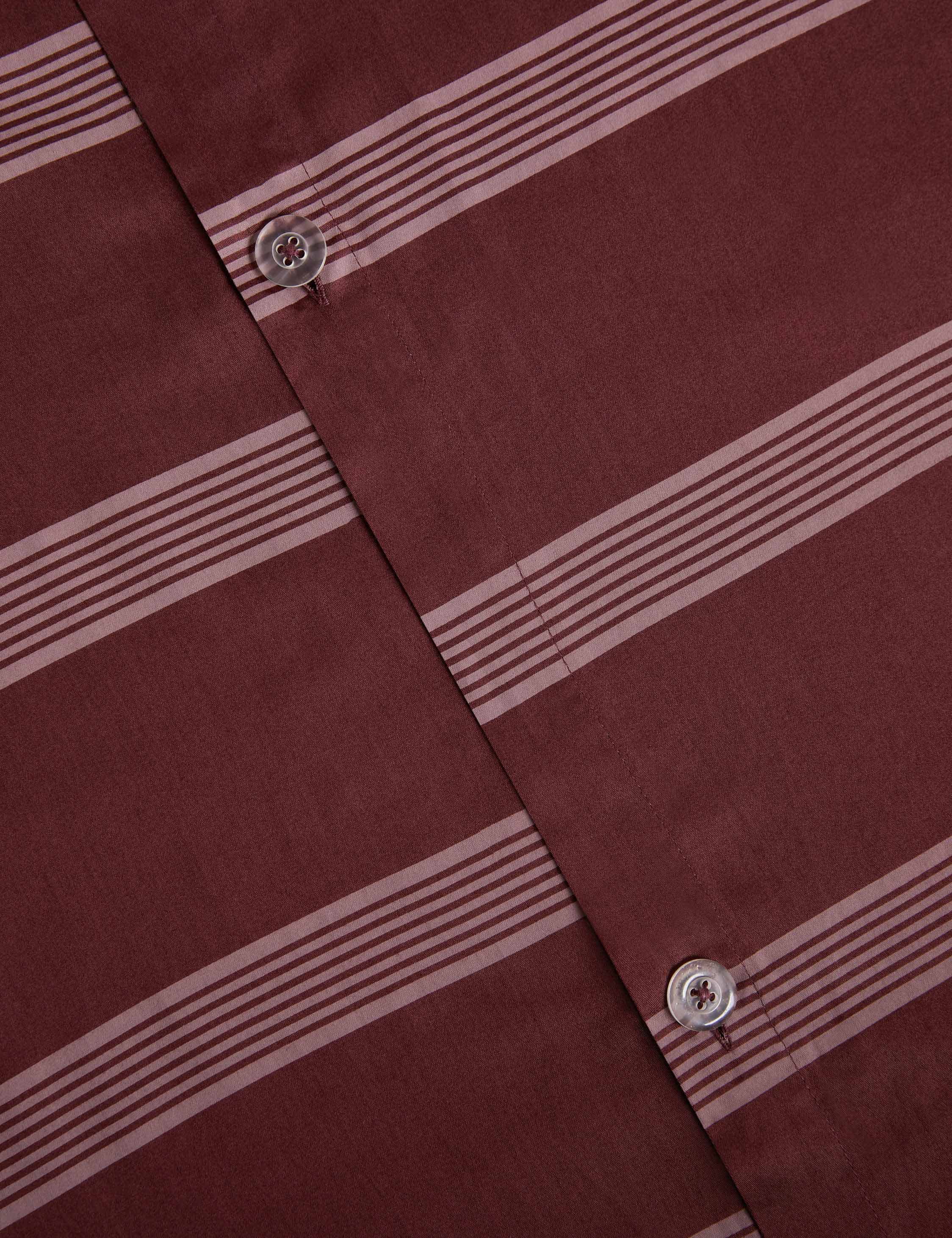Lulu and Georgia Hemsley Striped Cotton Sateen Duvet Cover - view 3