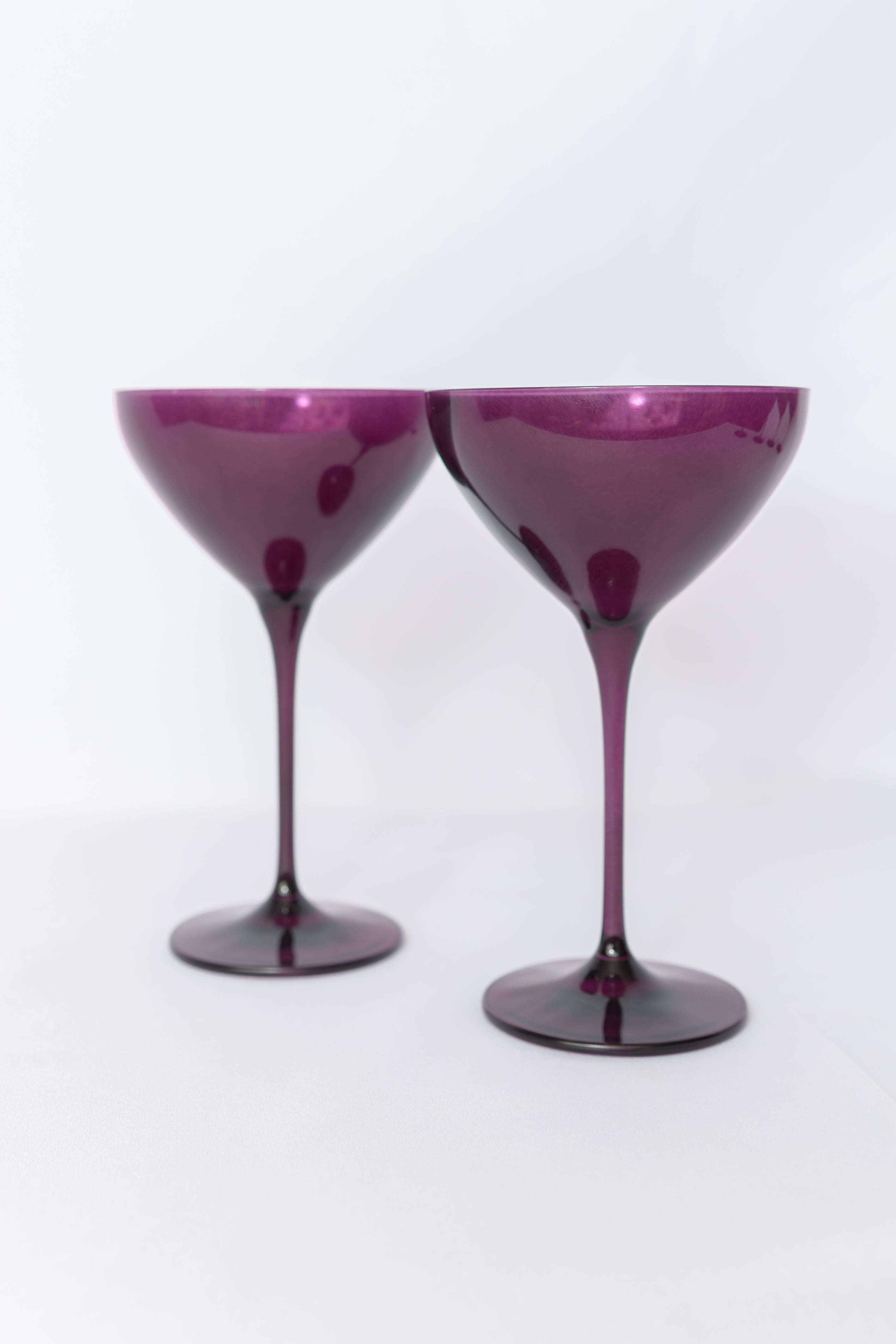 Estelle Colored Glass Estelle Colored Martini Glass - Set of 2 {Amethyst}