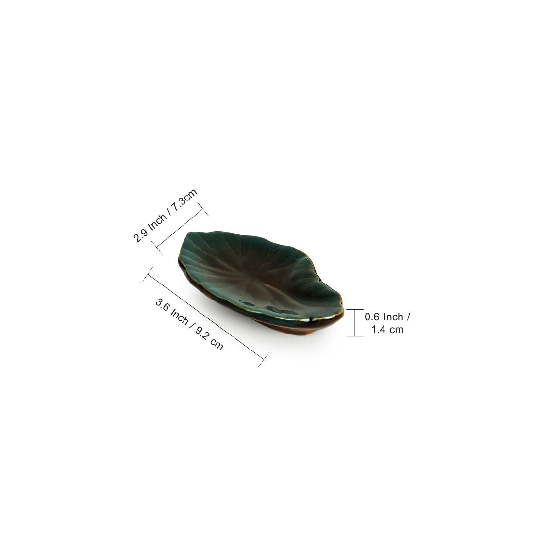 EXCLUSIVELANE 'Amber & Teal' Studio Pottery Chopstick Rests In Ceramic (Set Of 4) - view 5