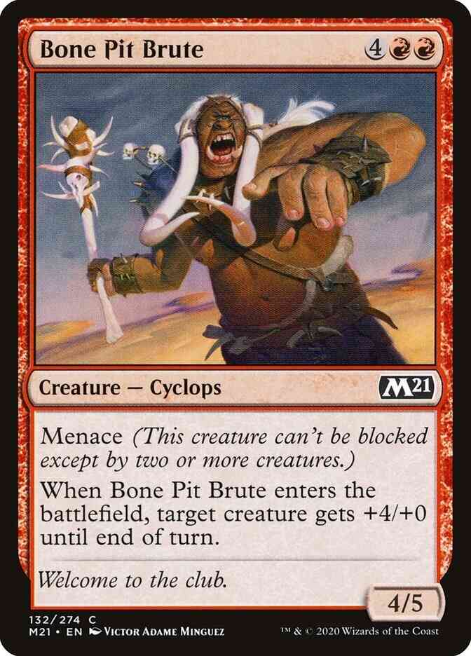 Magic Bone Pit Brute [132] [Core Set 2021] [Non-Foil]