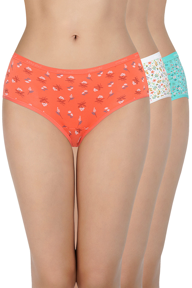 Amante Printed Low Rise Hipster (Pack of 3) - C514