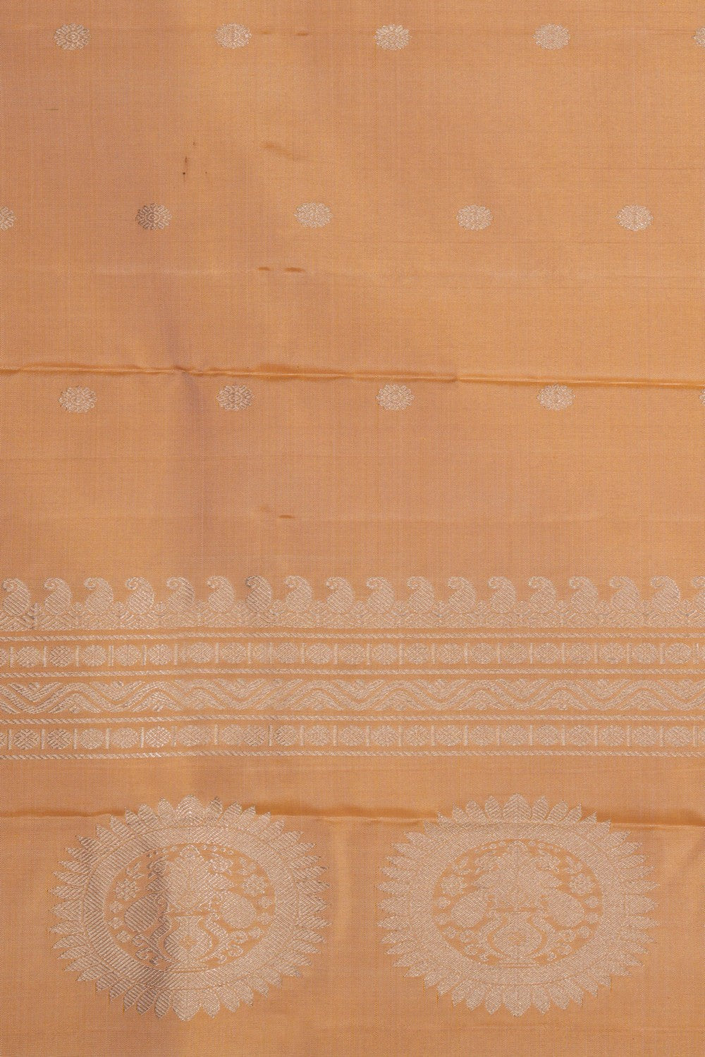 Kalanjali Gadwal Silk Beige Dupatta - view 2