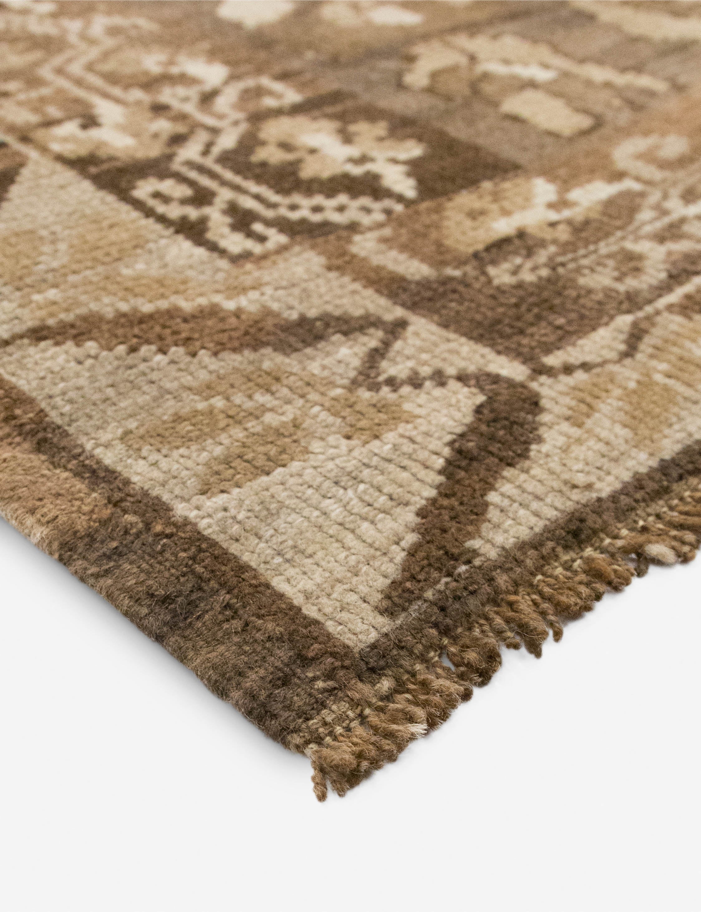 Lulu and Georgia Vintage Turkish Hand-Knotted Wool Rug No. 560, 7'11" x 9'7" - view 2