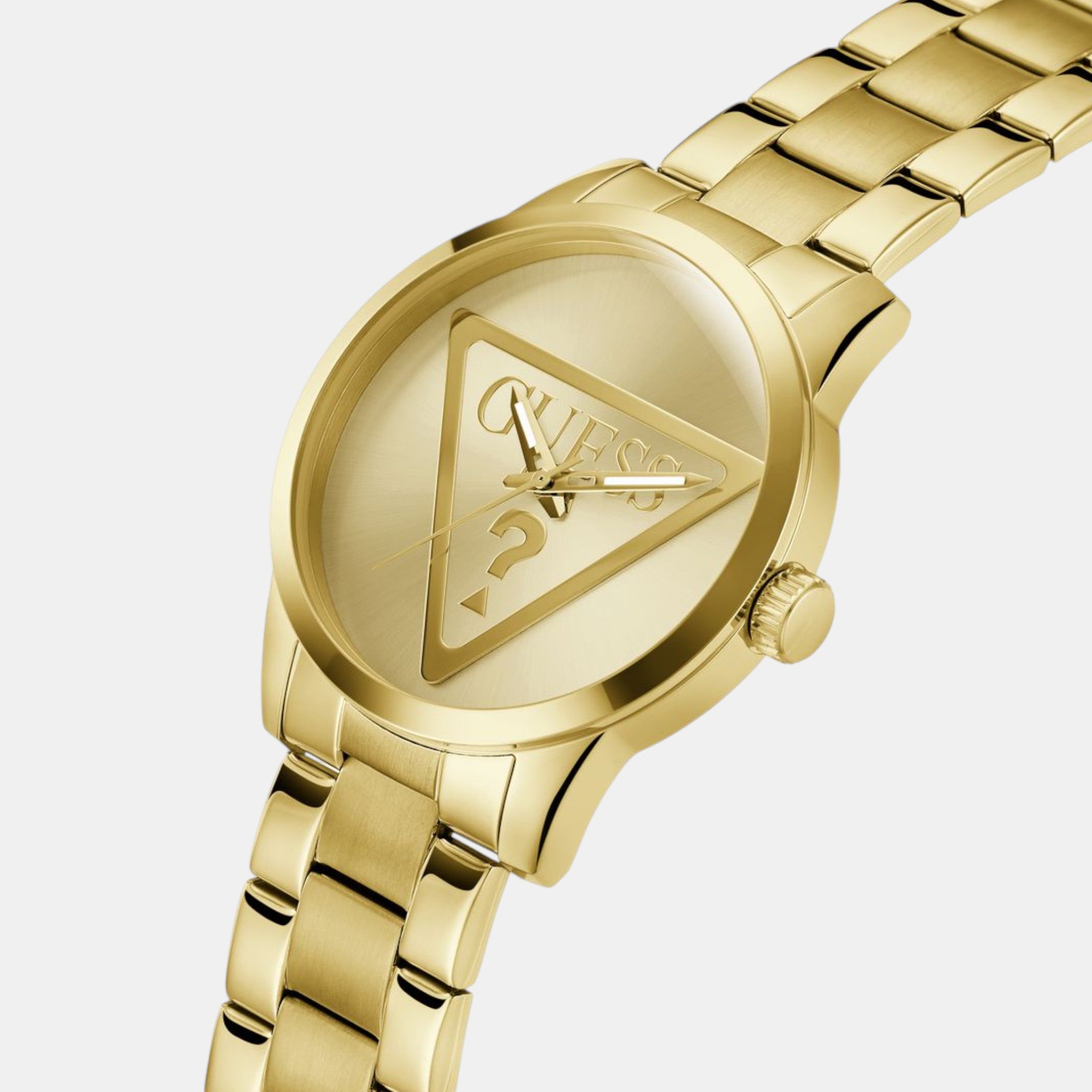 Guess Badge Men Quartz Champagne Dial Analog Stainless Steel Watch GW0782G1 - view 3