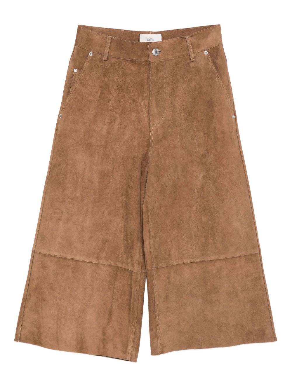 Ami Paris Suede leather trousers – Outer: Goat Skin 100%