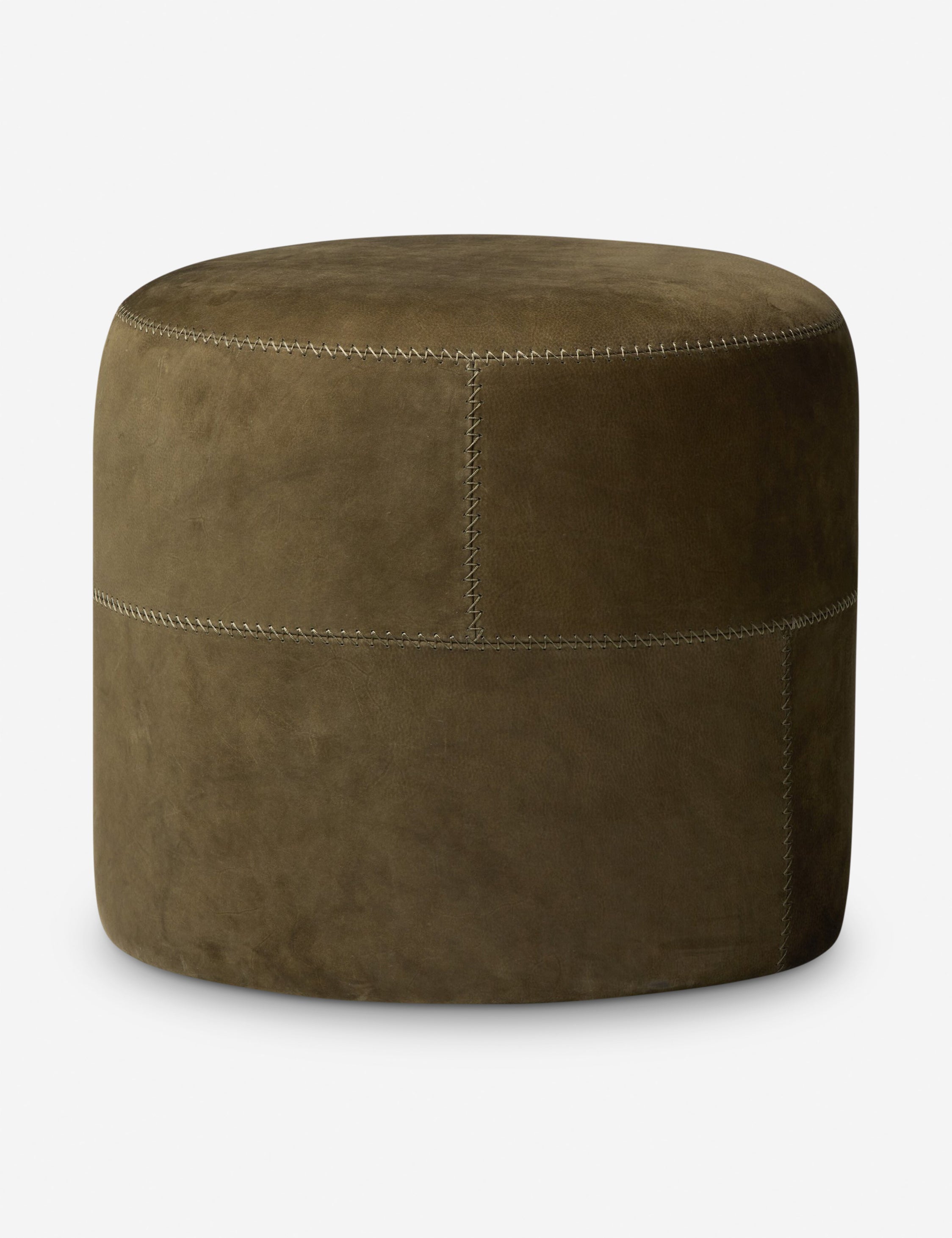 Lulu and Georgia Camino Round Ottoman by Amber Lewis x Four Hands