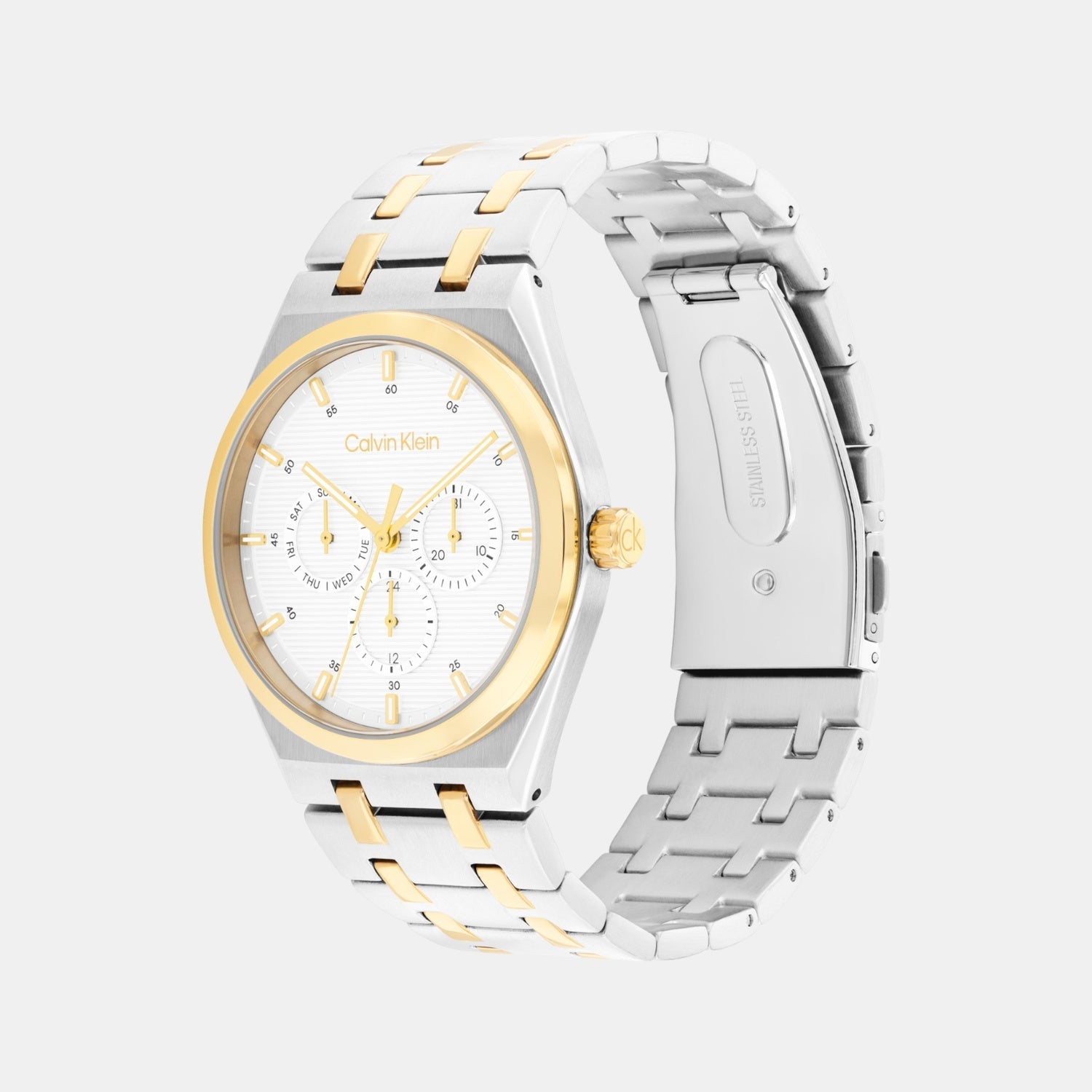 Calvin Klein Ck Motion Men Quartz White Dial Multi-Function Stainless Steel Watch 25200533 - view 2