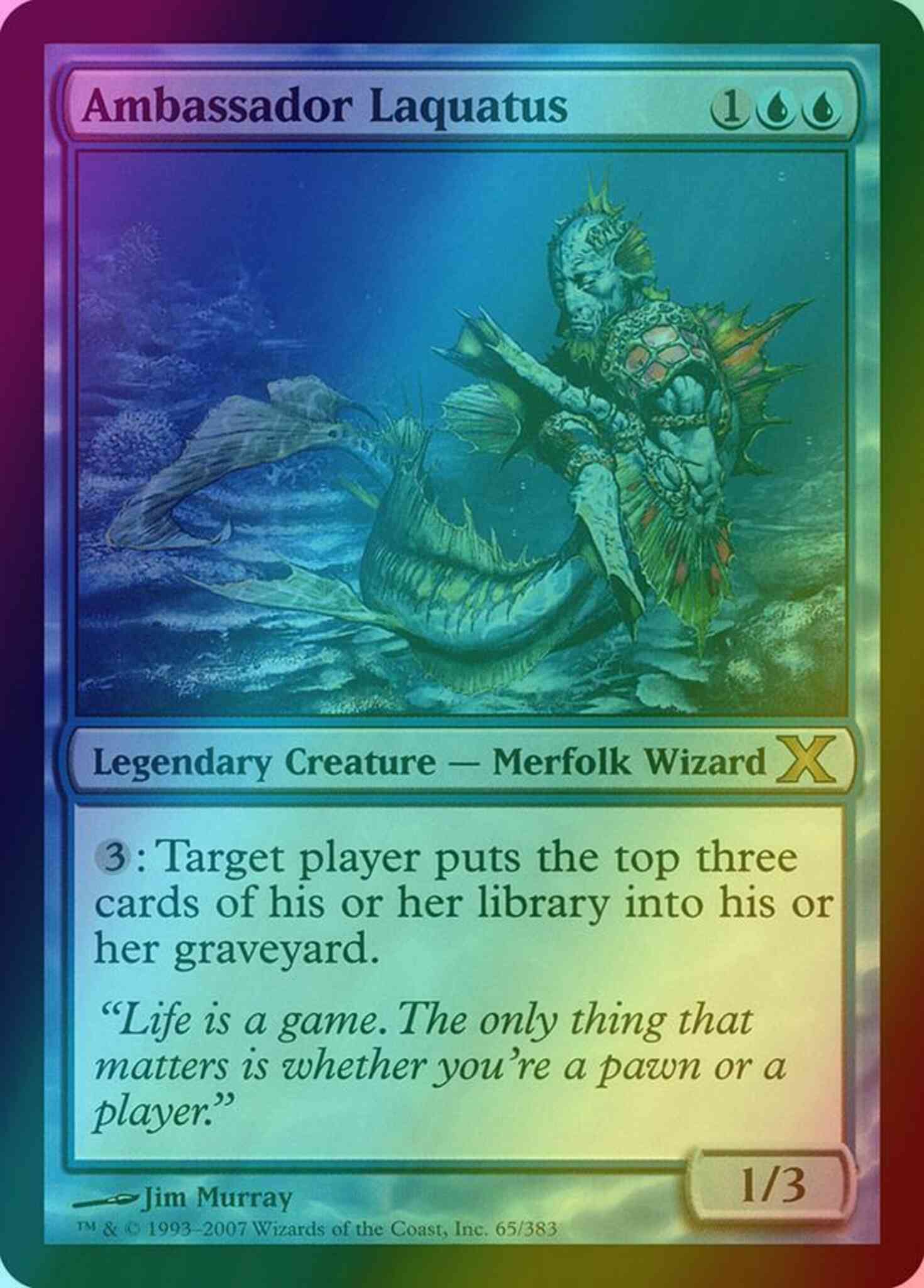 Ambassador laquatus 65 – Magic Ambassador Laquatus [65] [Tenth Edition] [Foil]