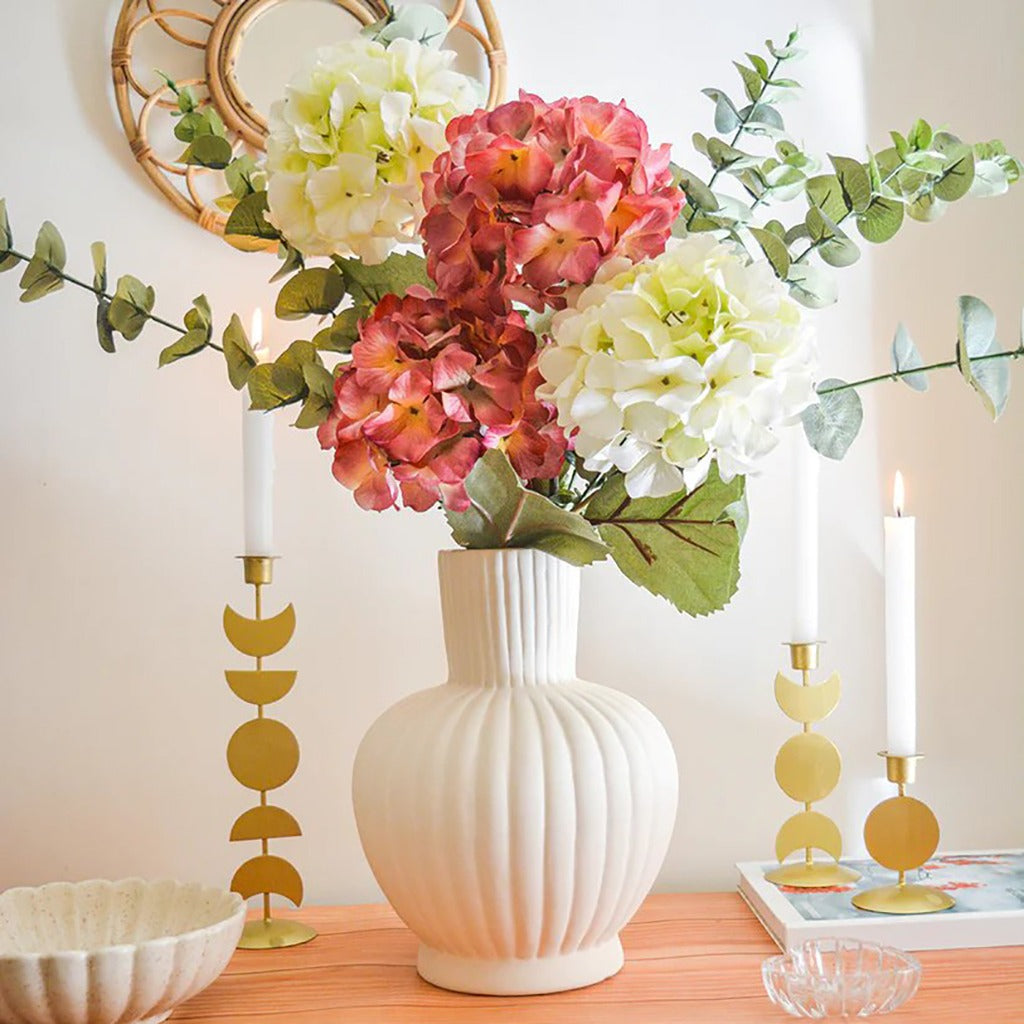 Hollyhock Victorian Ceramic Vase - view 10