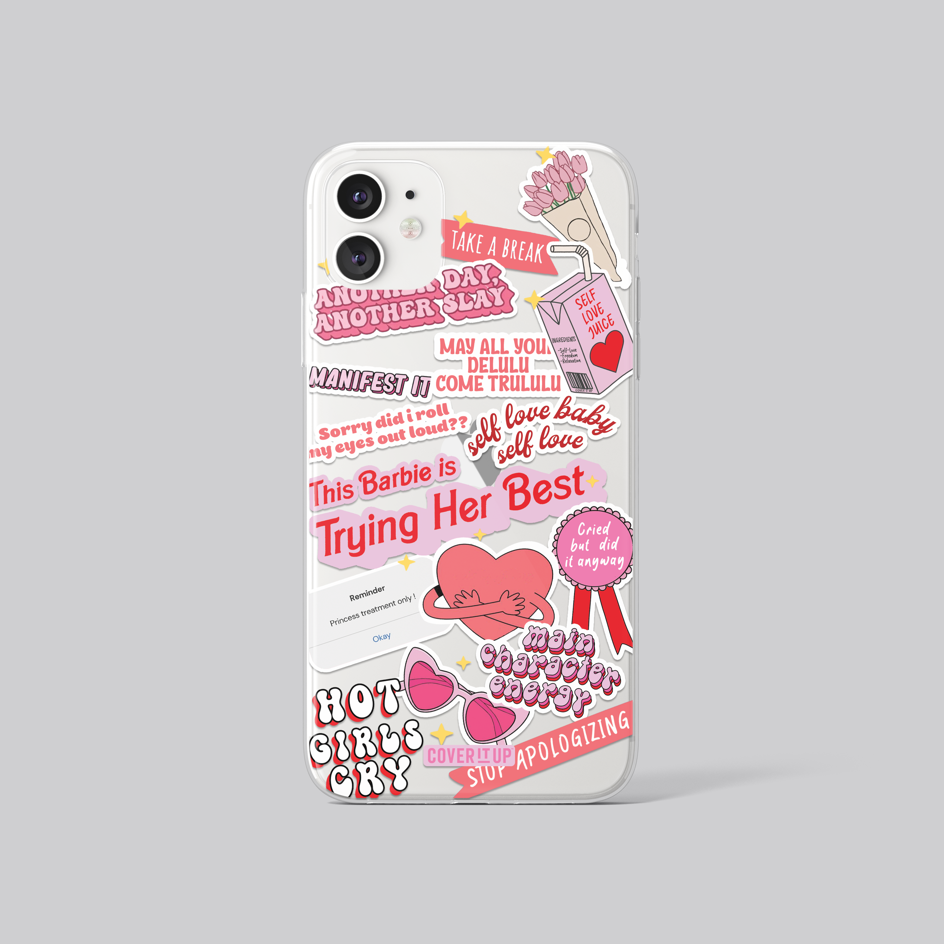 Design Phone Cases Self-love Clear Silicone Case