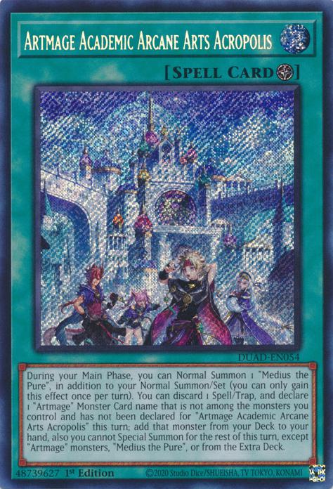 Yu-Gi-Oh! Artmage Academic Arcane Arts Acropolis - DUAD-EN054 - Secret Rare - 1st Edition