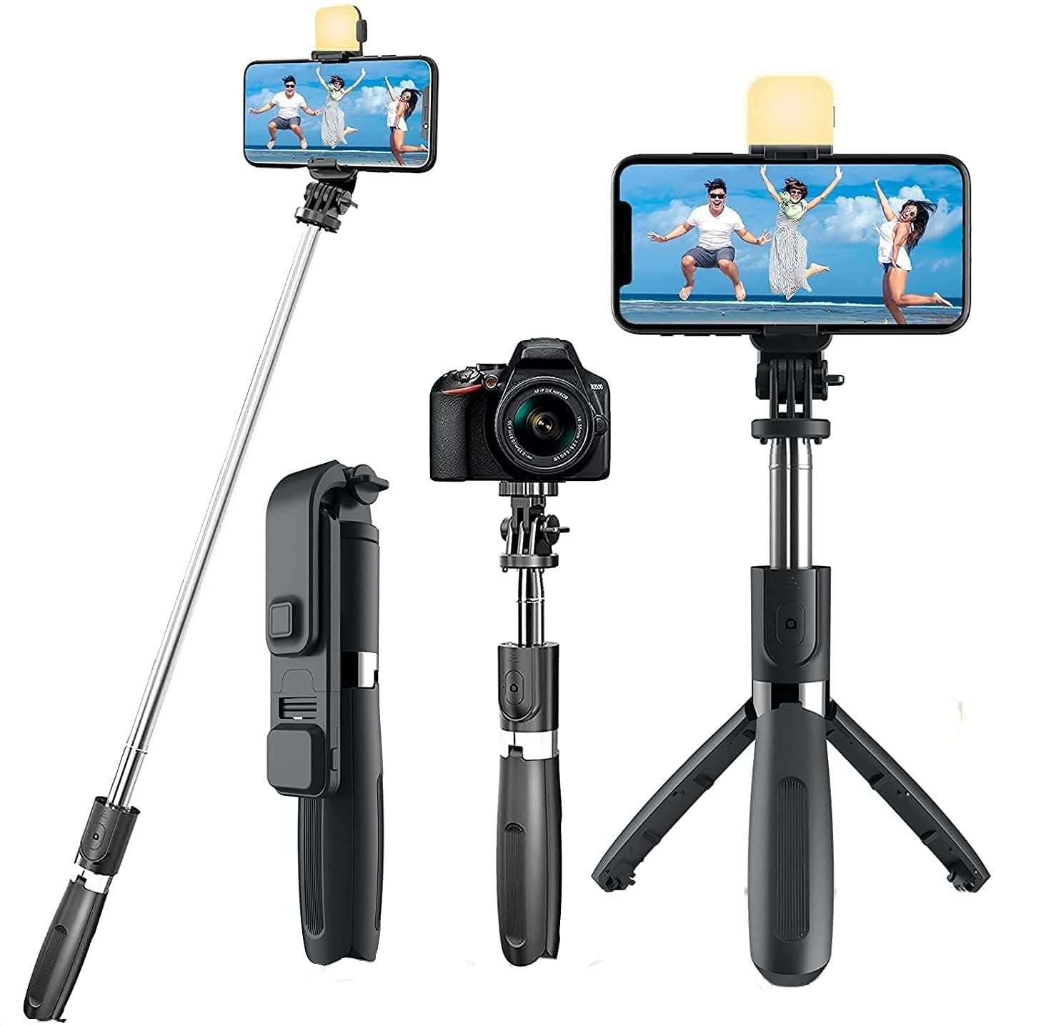 Fab Alchemy All-in-One Wireless Bluetooth Selfie Stick Tripod