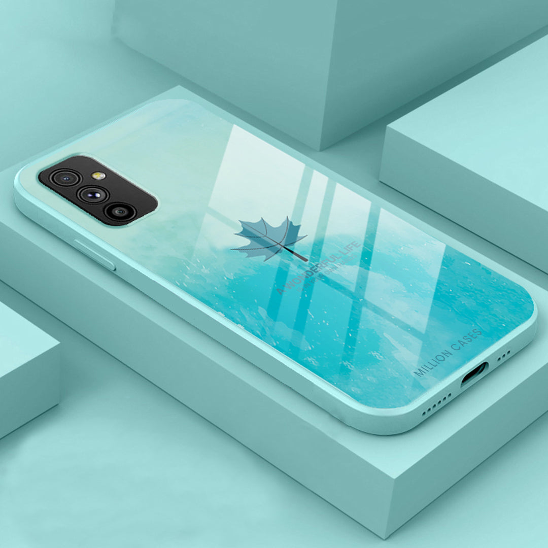 Million Cases Galaxy M52 Watercolor Mapple Leaf Glass Case - view 4