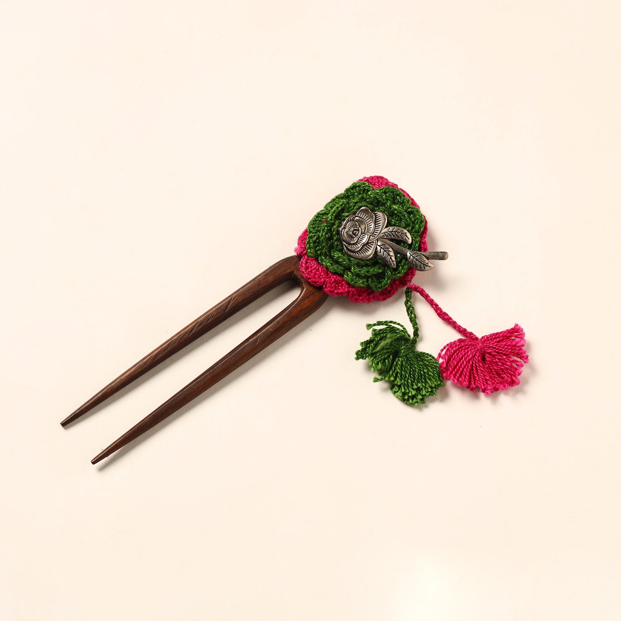 JALPARI Handmade Crochet Wooden Juda Stick 08
