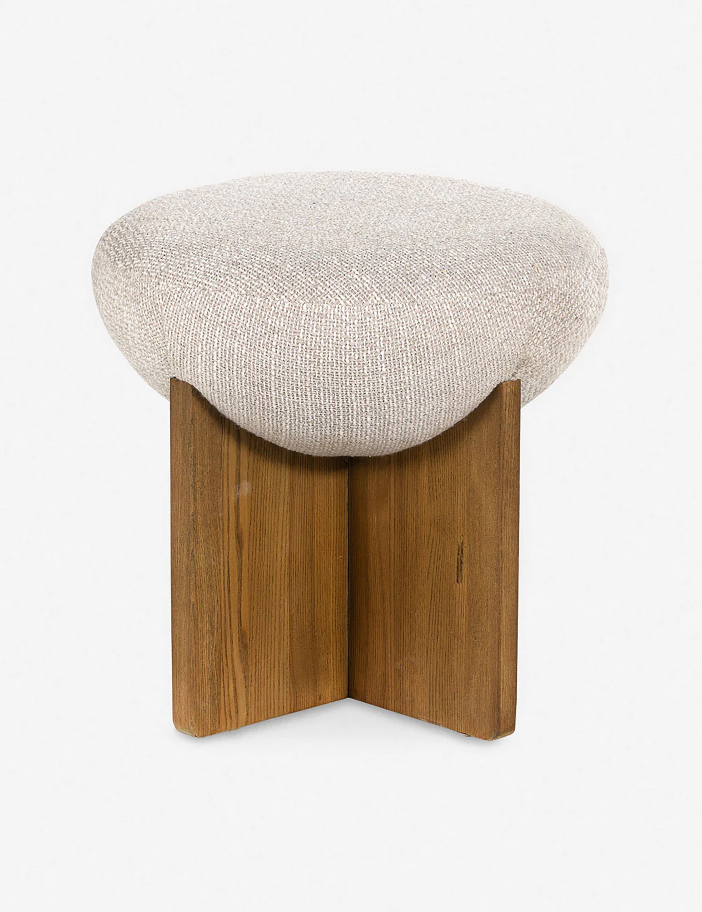 Lulu and Georgia Yurewn Round Ottoman – Natural