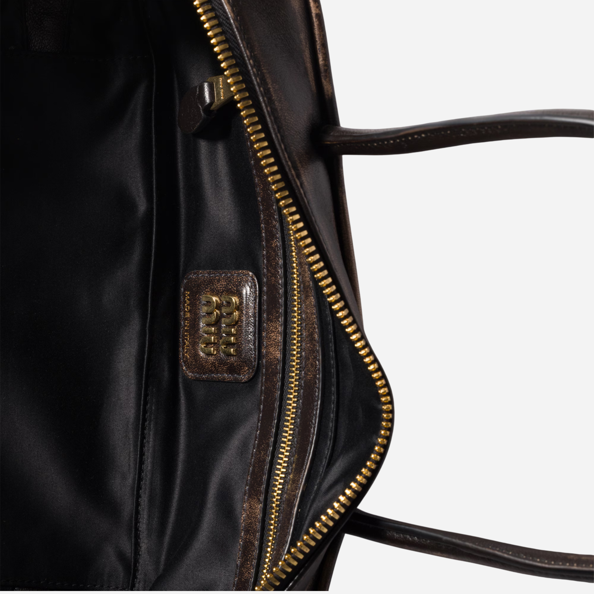 Miu Miu Nappa Leather Coffee - view 2